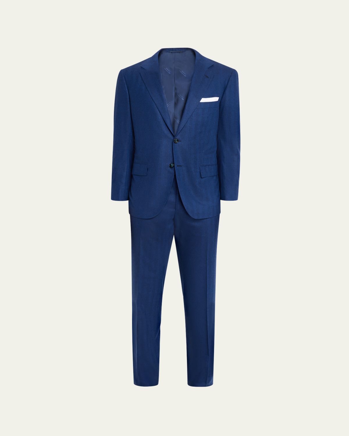 Kiton Men's Wool and Cashmere Ticweave Two-Piece Suit