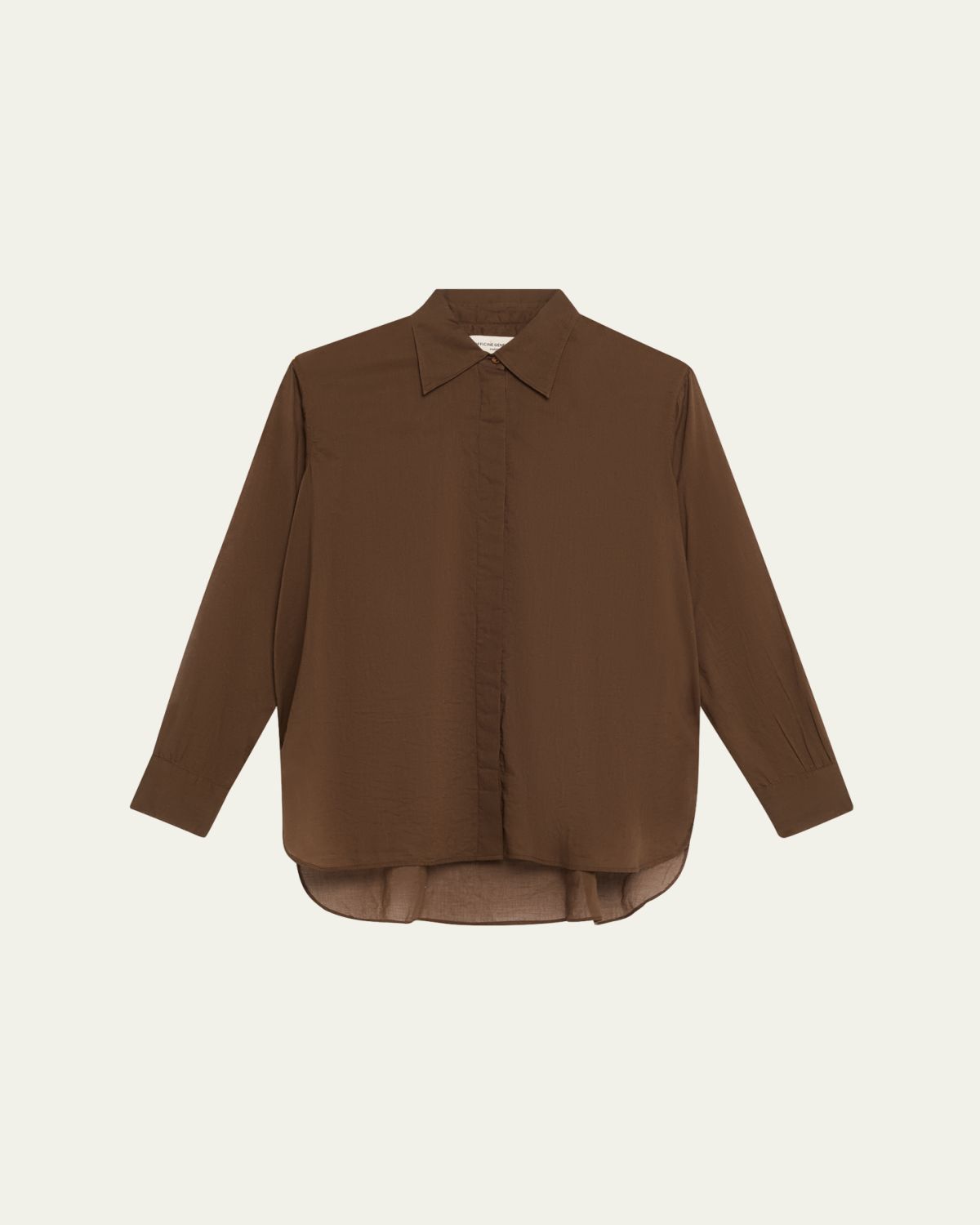 Officine Generale Augustine Long-Sleeve Cotton Voile Shirt