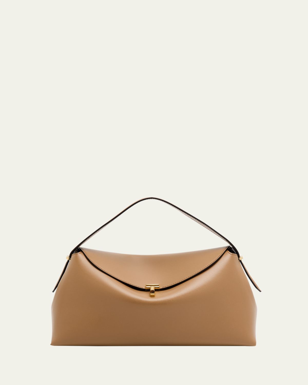 Toteme T-Lock Smooth Leather Top-Handle Bag