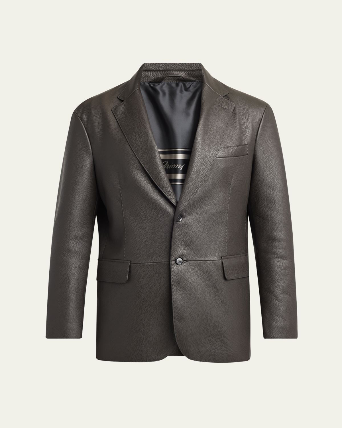 Brioni Men's Monti Deerskin Single-Breasted Blazer