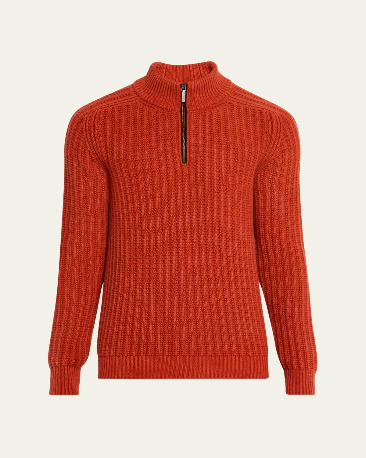 Iris Von Arnim Men's Eugene Half-Zip Cashmere Pullover | Thumbnail 6 Iris Von Arnim Men's Eugene Half-Zip Cashmere Pullover | Thumbnail 6