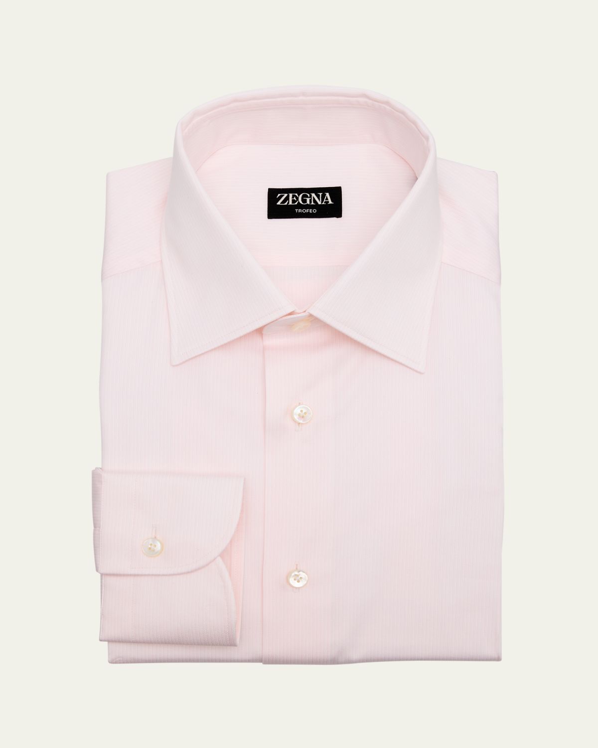 ZEGNA Men's Trofeo Cotton Tonal Stripe Dress Shirt