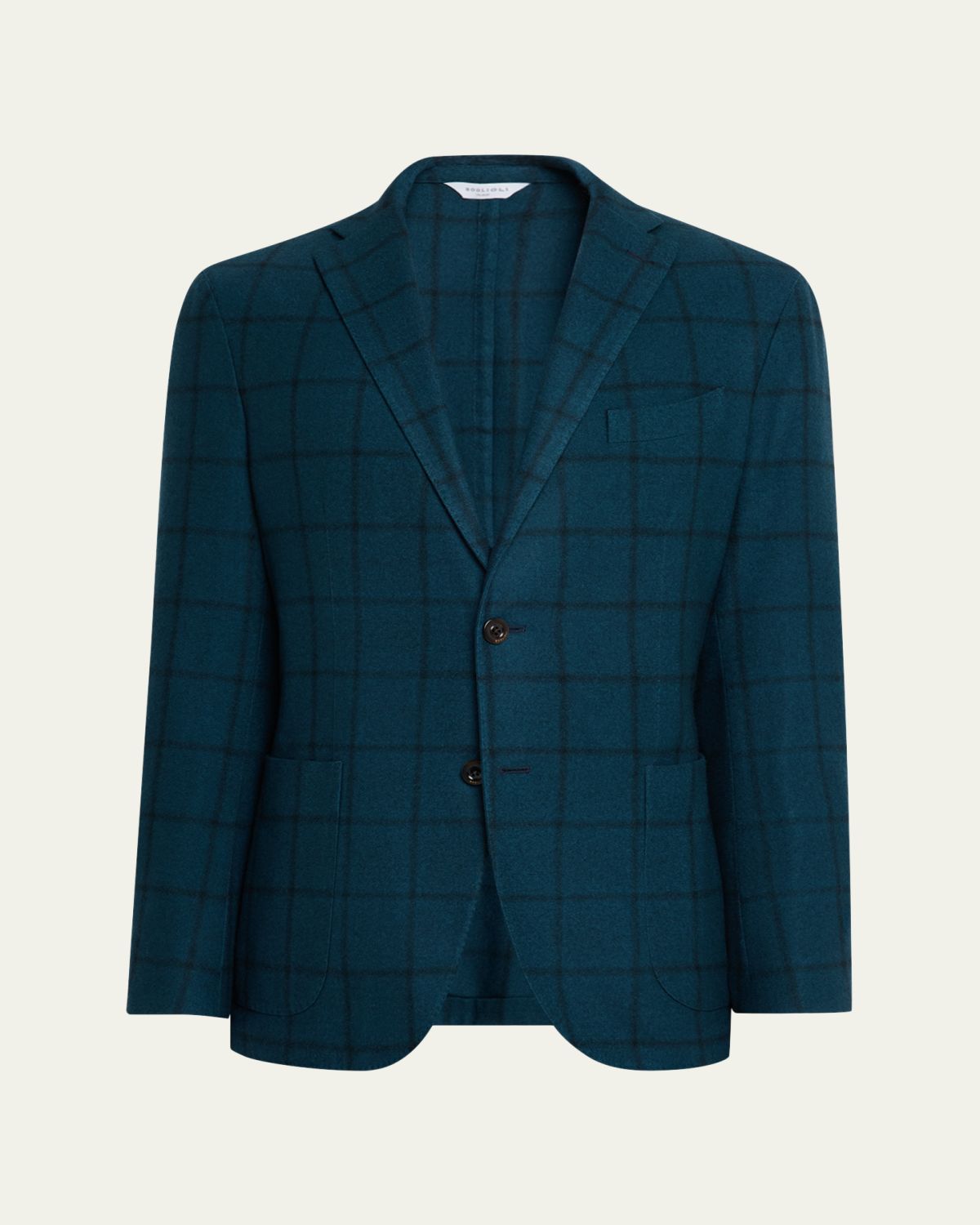 Boglioli Men's Wool Windowpane Single-Breasted Sport Coat
