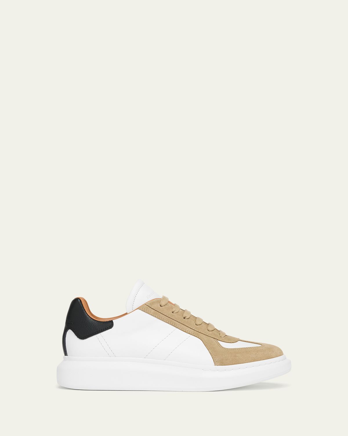 McQueen Men's Retro Suede & Leather Oversized Sneakers