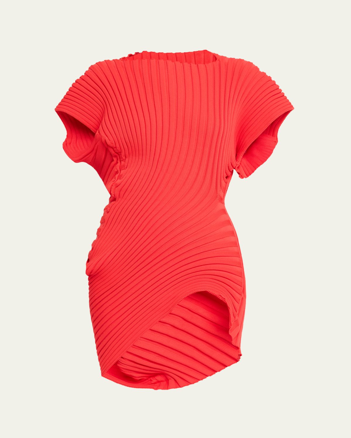 Issey Miyake Knit As It Is Short-Sleeve Top