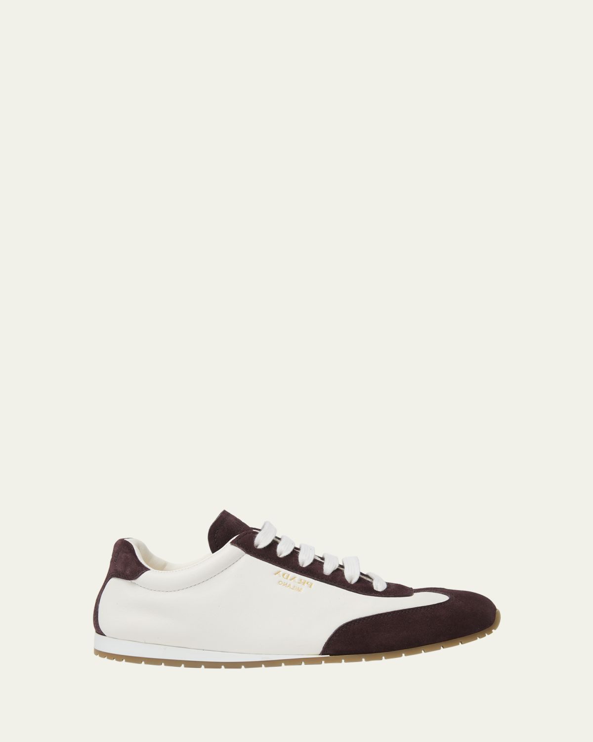 Prada Suede and Leather Low-Top Sneakers | Thumbnail 6 Prada Suede and Leather Low-Top Sneakers | Thumbnail 6