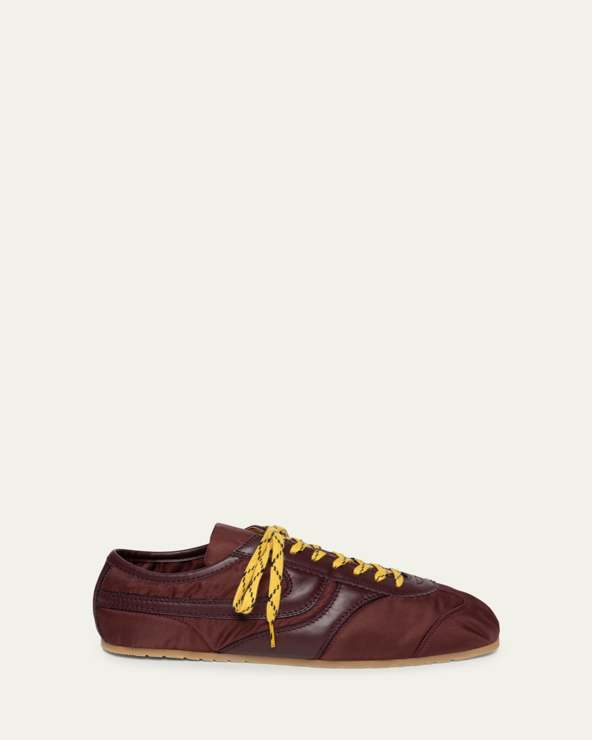 Dries Van Noten Men's Nylon and Leather Low-Top Sneakers | Thumbnail 3