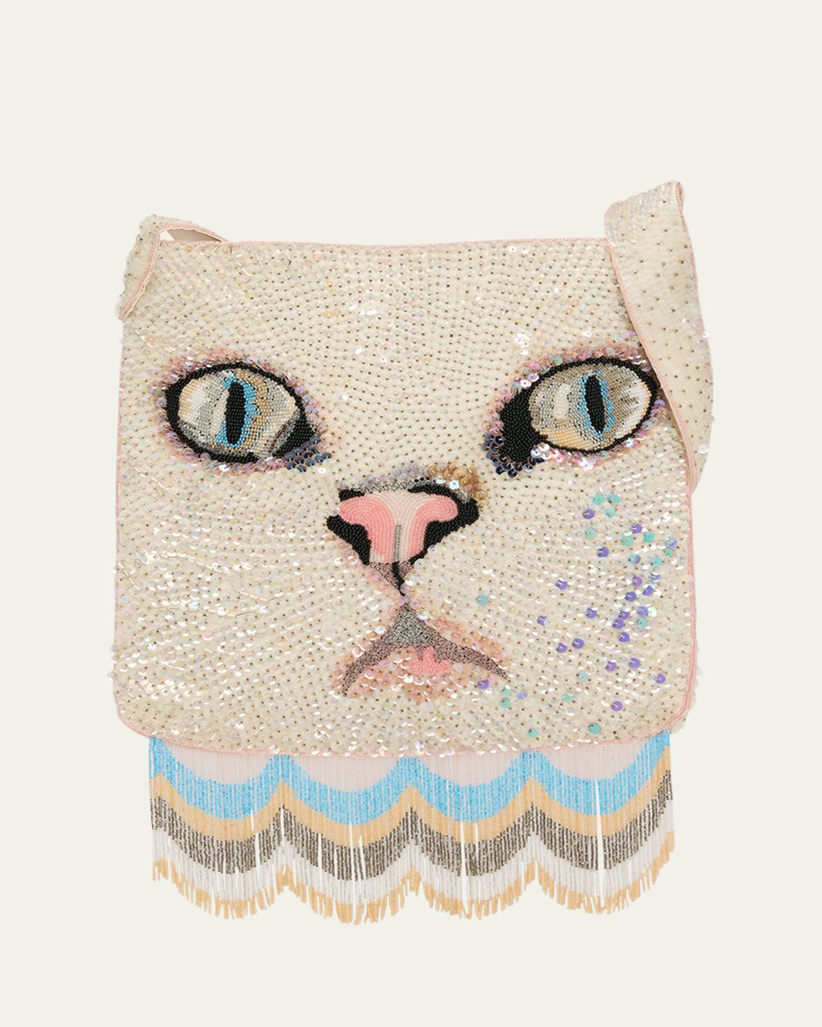 Valentino Garavani Le Chat De La Maison Beaded Cat Crossbody Bag