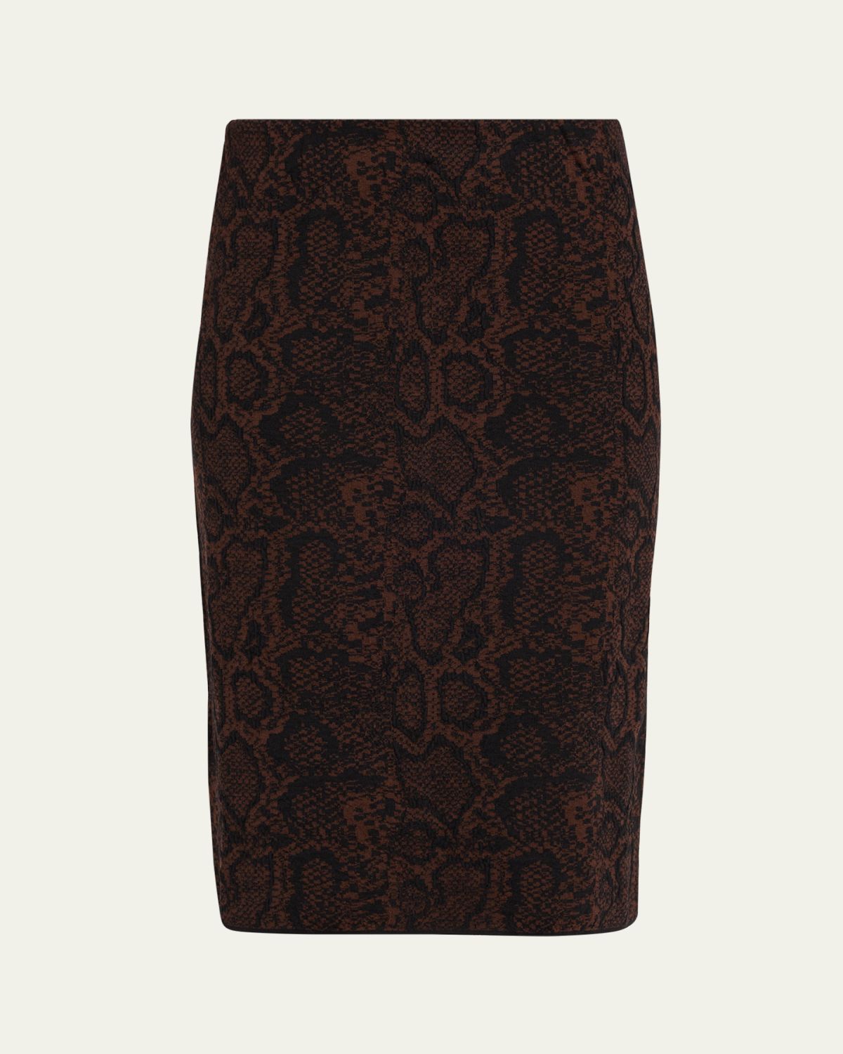 Stella McCartney Textured Snake Jacquard Pencil Skirt