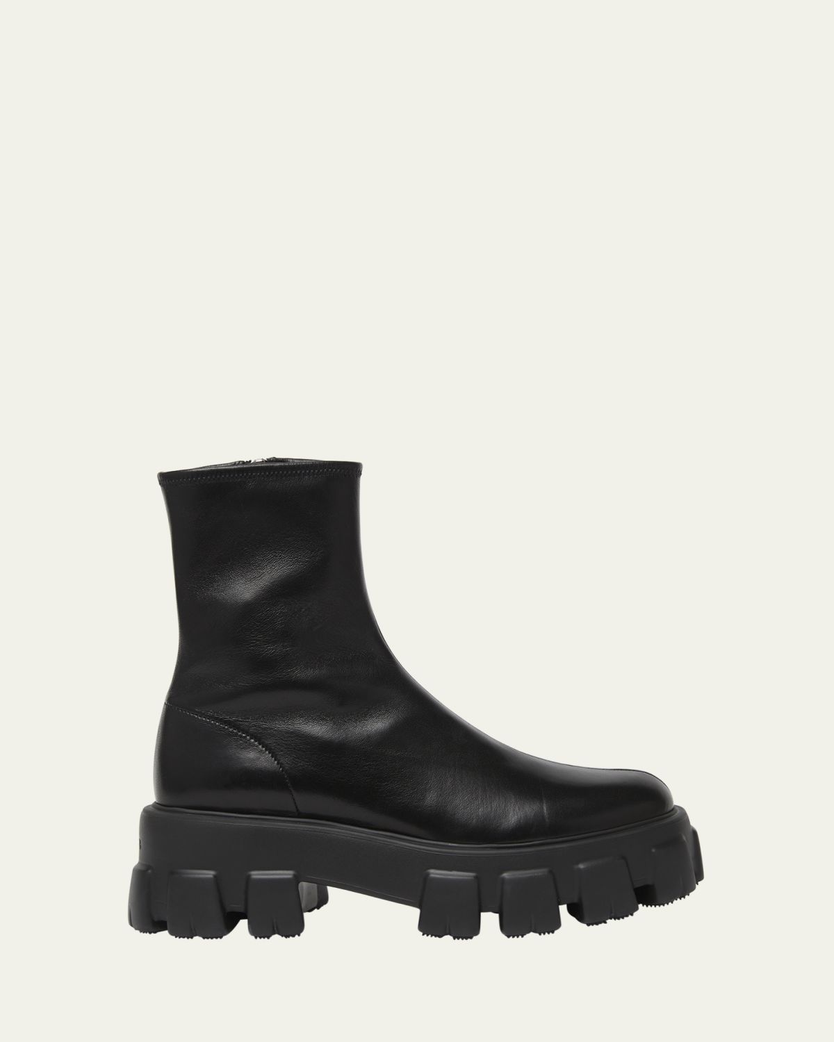 Prada 55mm Monolith Leather Chelsea Booties
