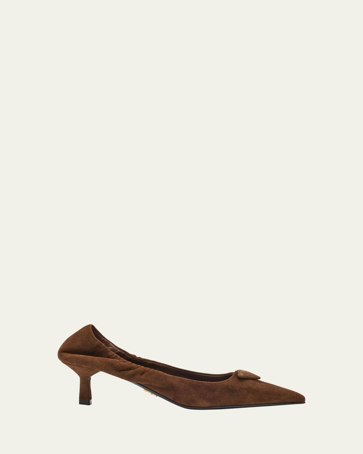 Prada Suede Elastic Back Pumps