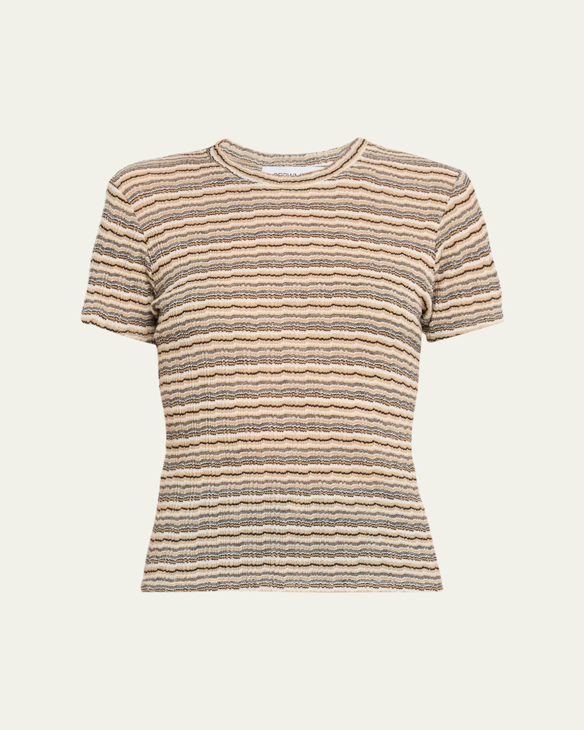 SPRWMN Multi-Striped Crewneck Baby Tee