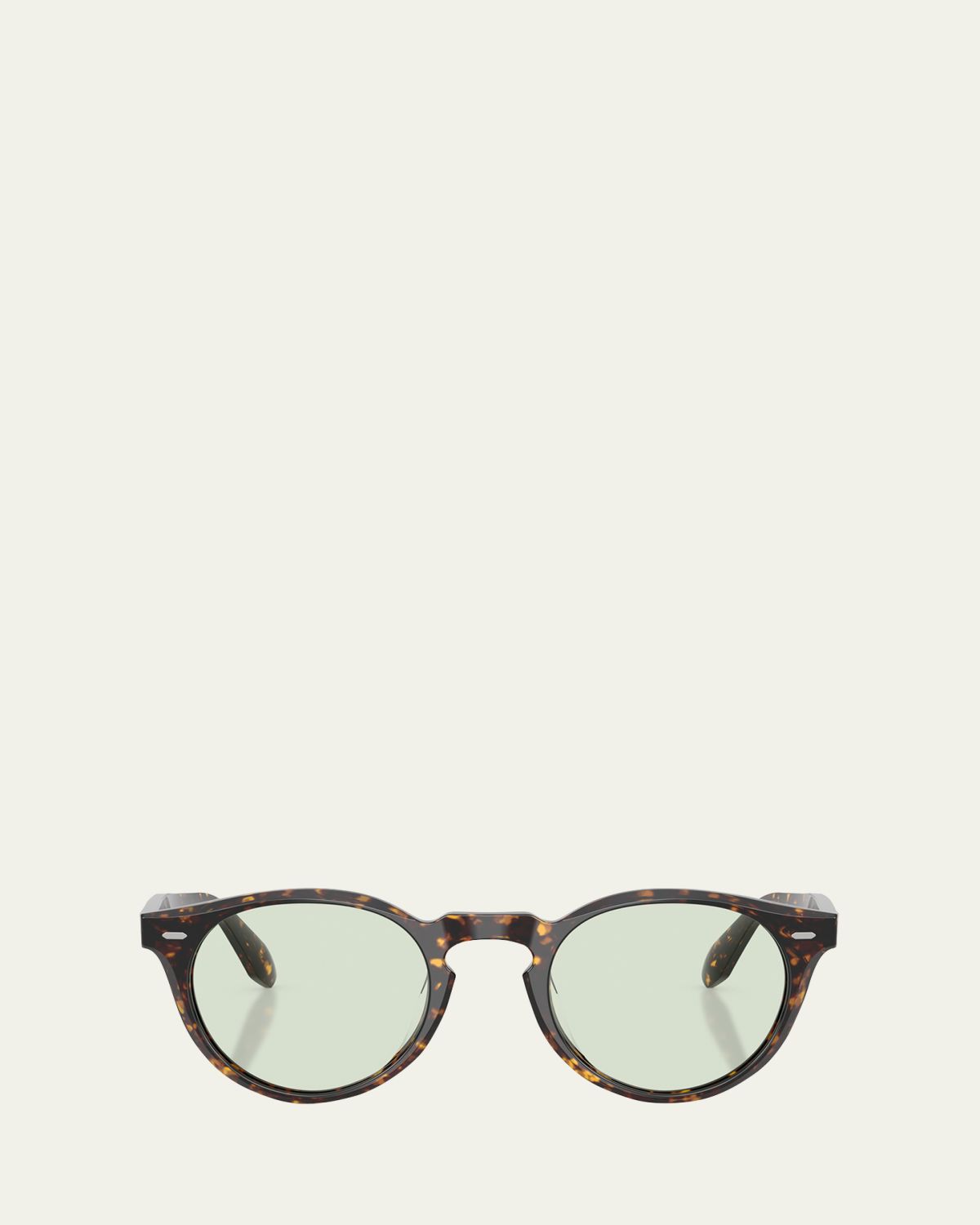 Oliver Peoples Acetate Polarized Round Sunglasses