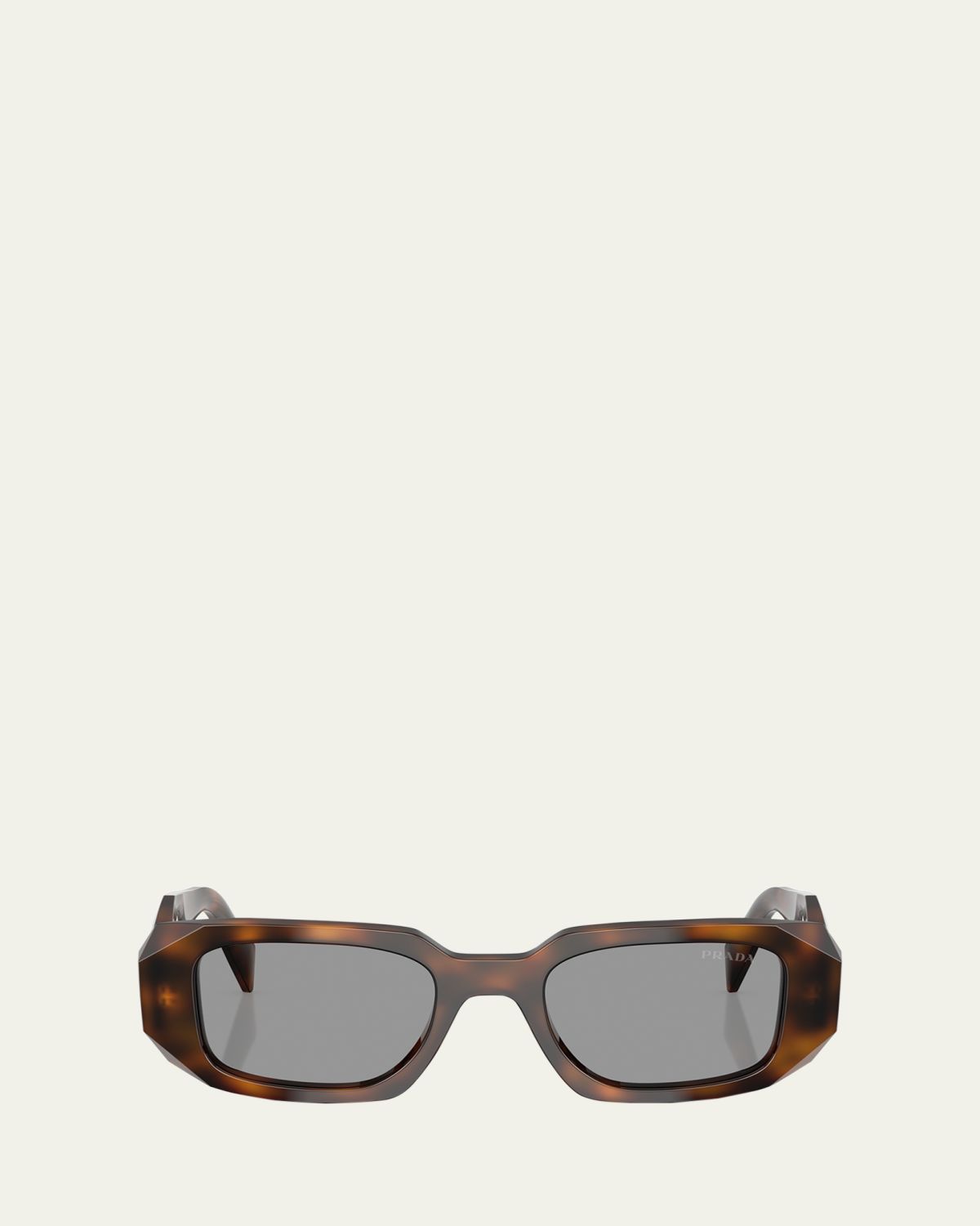 Prada Acetate Rectangular Sunglasses