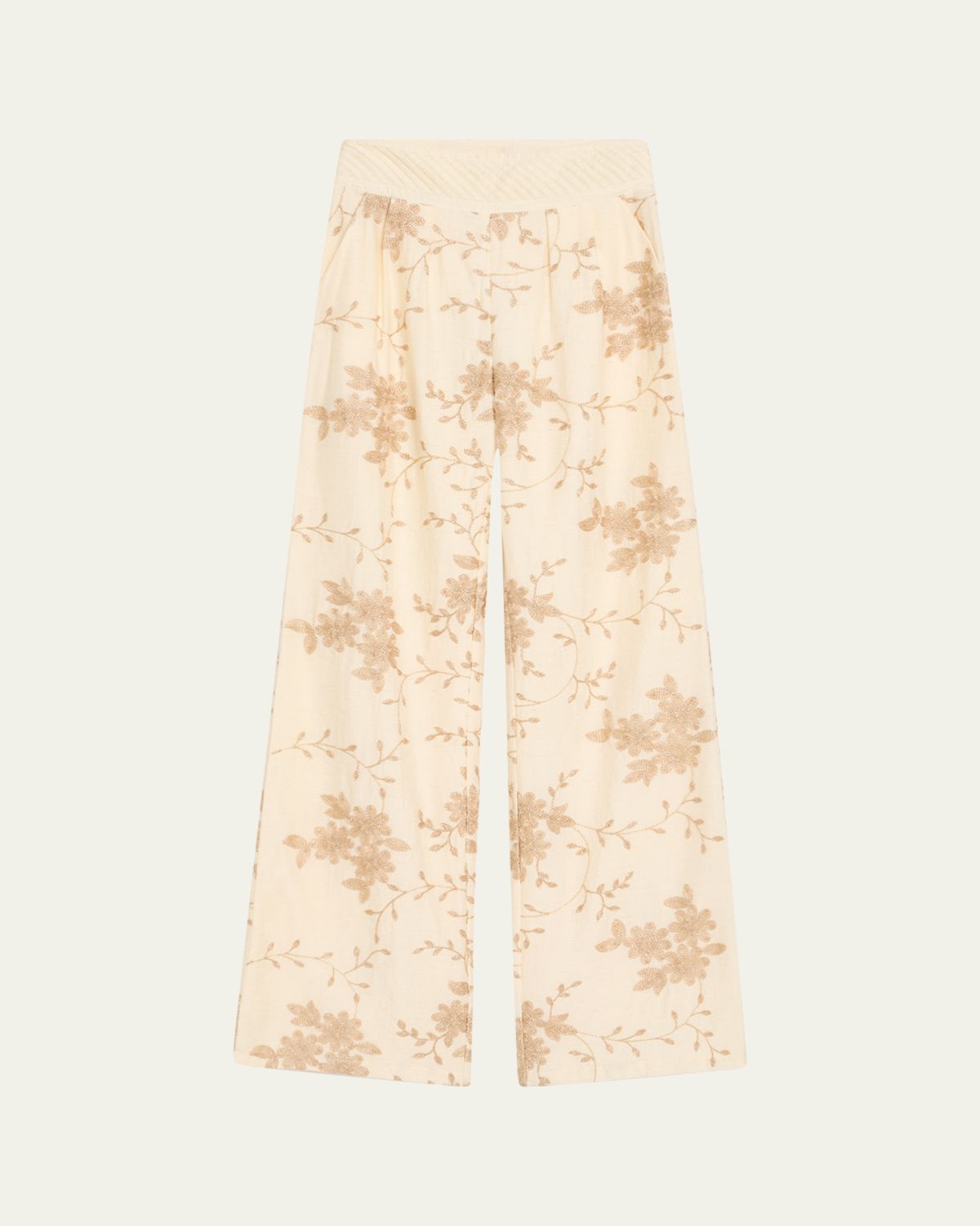 Ramy Brook Heidi Beaded Wide-Leg Pants