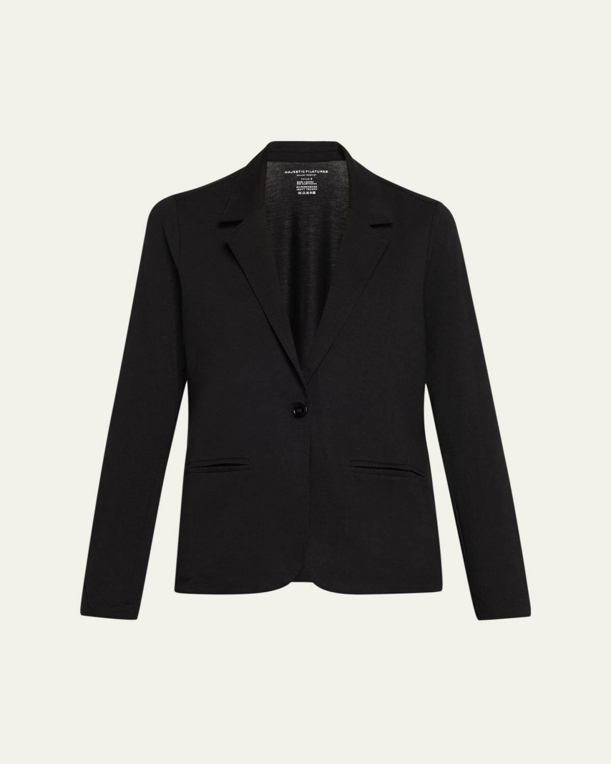 Majestic Filatures Soft Touch Single-Button Blazer