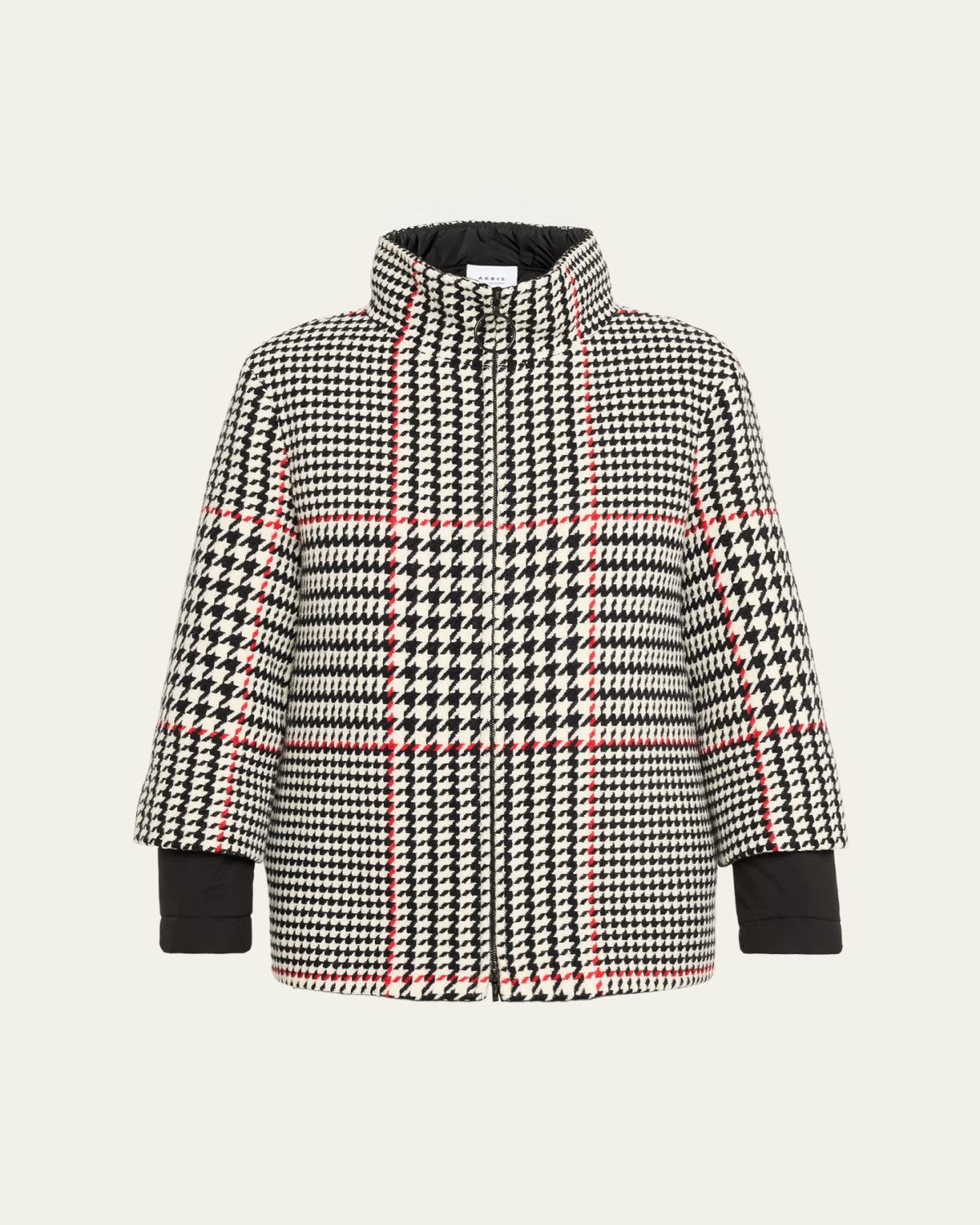Akris punto Check Padded Two-In-One Carcoat