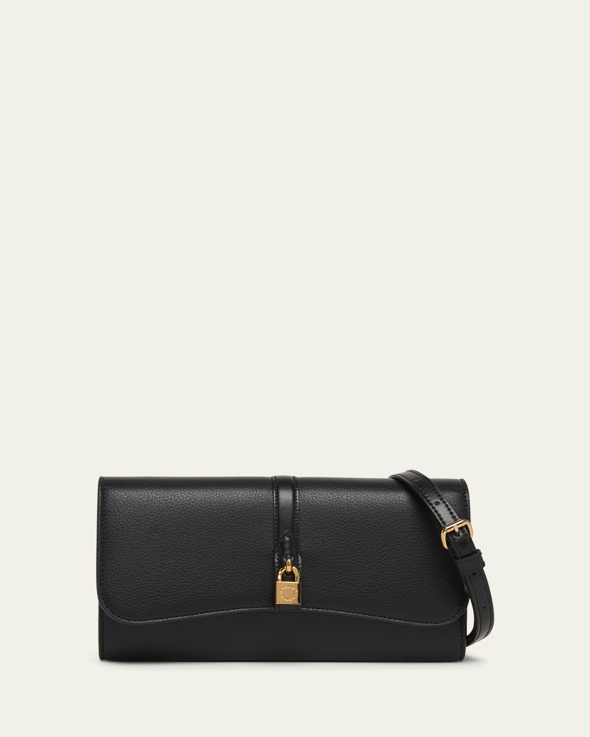 Stella McCartney Stella Ryder Embossed Grainy Eco Vegan Leather Wallet with Strap | Thumbnail 6