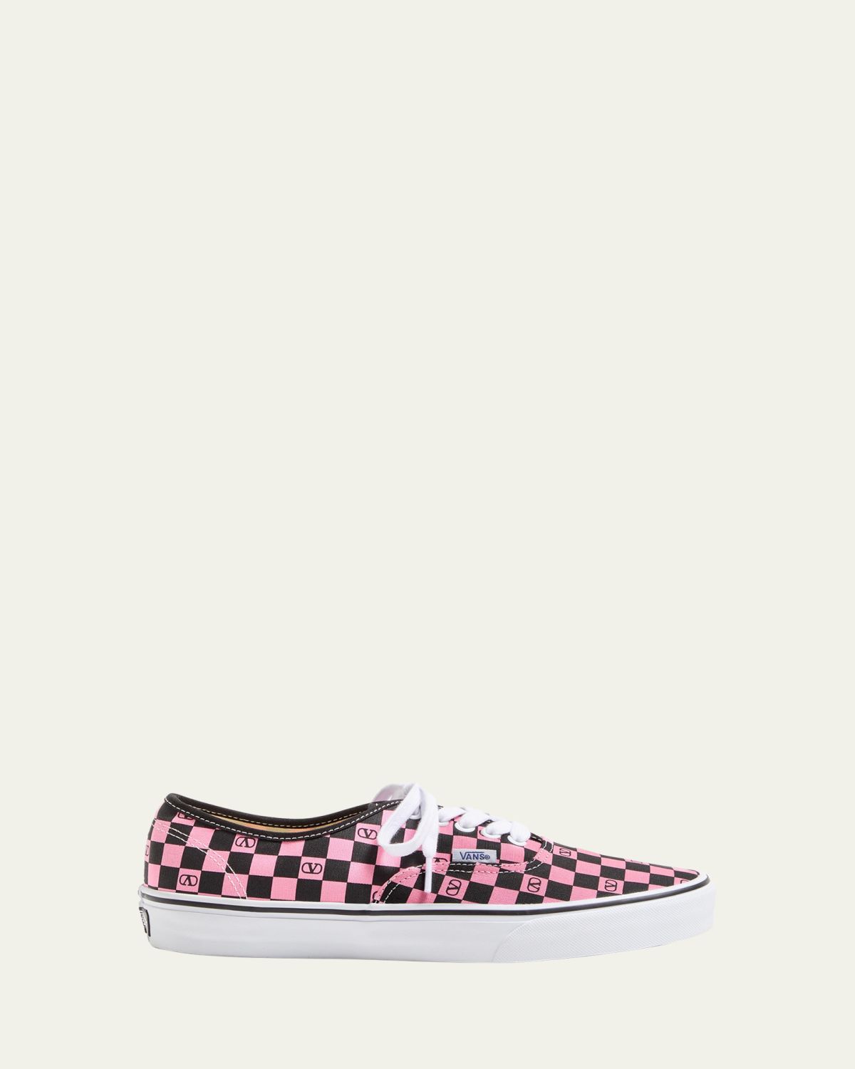 Valentino Garavani x Vans Men's Tess St VLogo Check Canvas Low-Top Sneakers