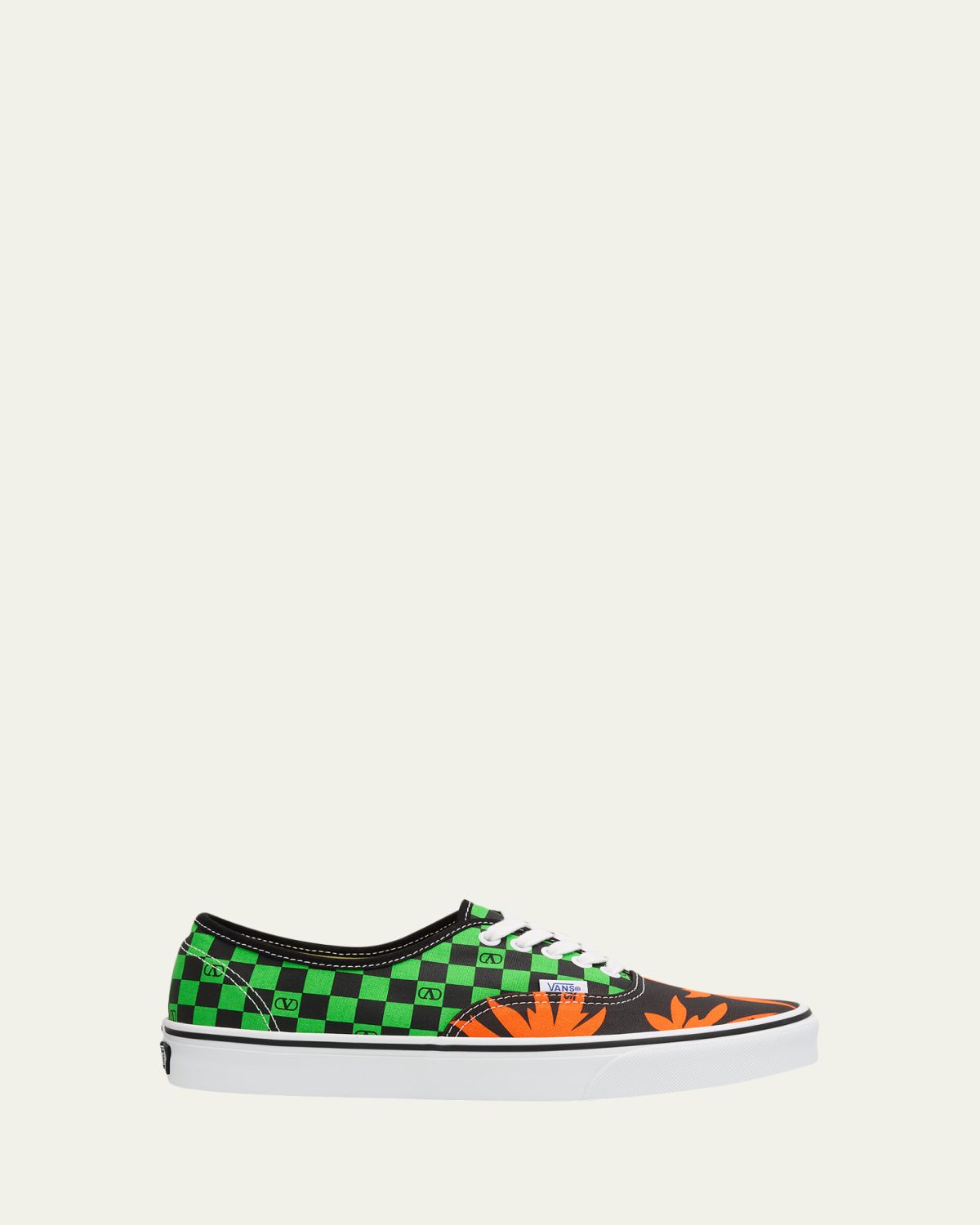 Valentino Garavani x Vans Men 's Tess St VLogo Tropical Canvas Low-Top Sneakers