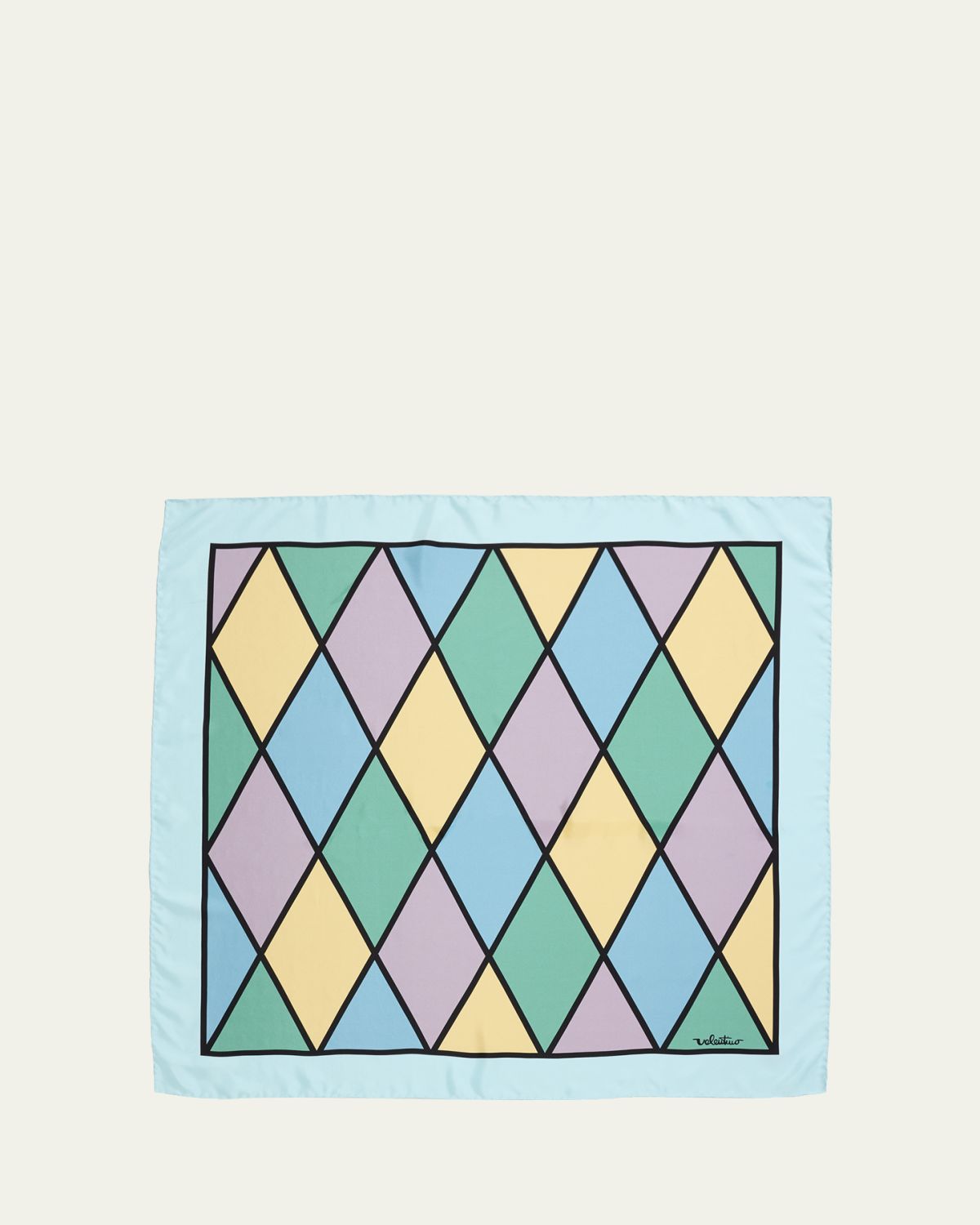 Valentino Garavani Rhombelle Printed Silk Scarf