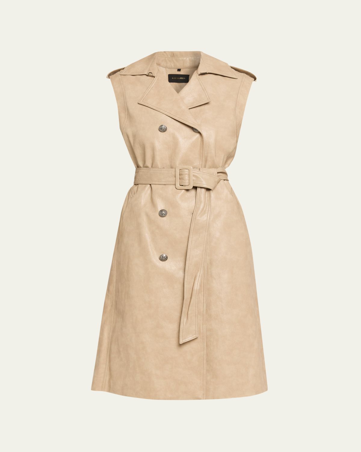 Kobi Halperin Val Double-Breasted Midi Coat Dress