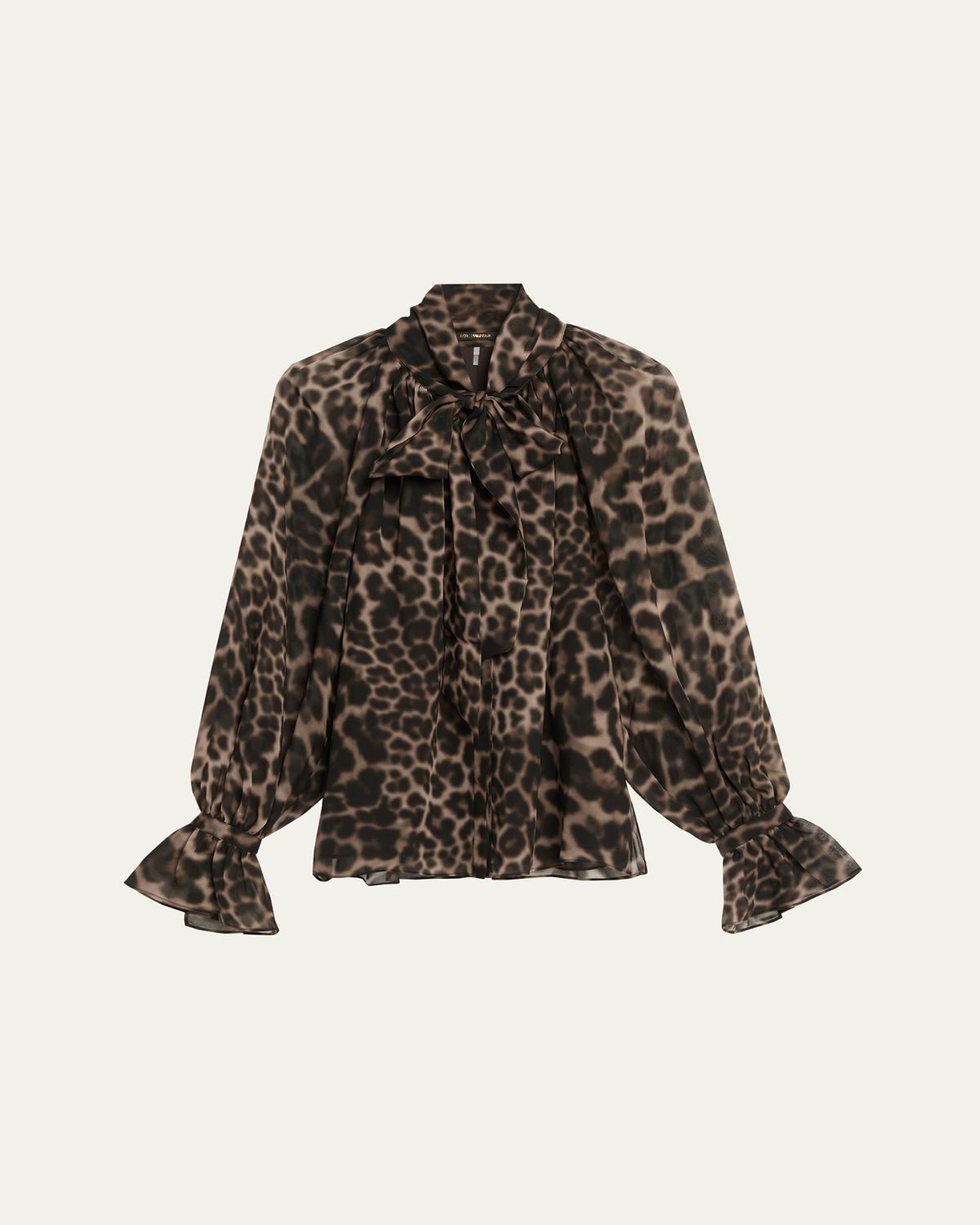Kobi Halperin Davi Raglan Leopard-Print Blouse