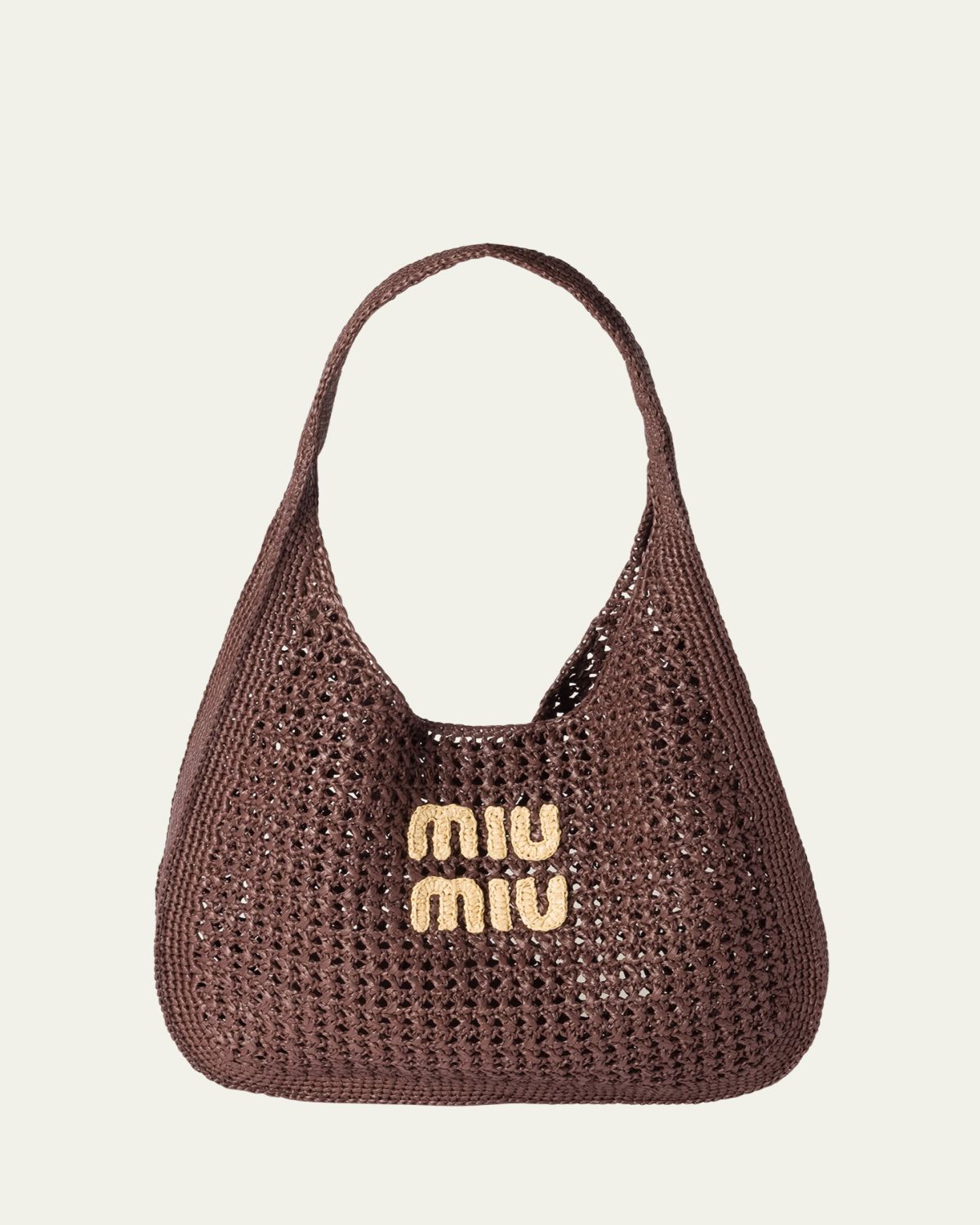 Miu Miu Woven Viscose Tote Bag