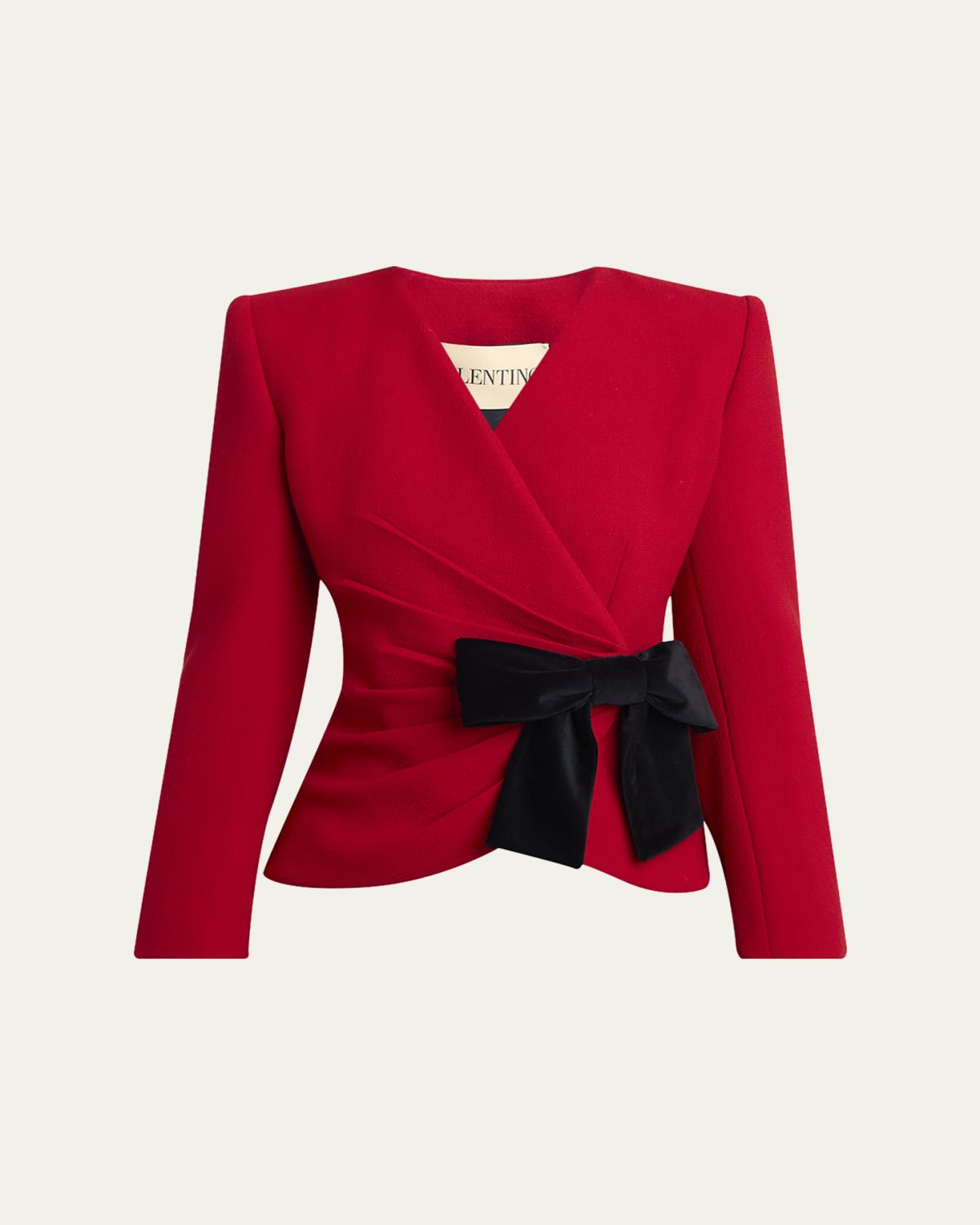Valentino Garavani Bow Wrap Blazer Jacket