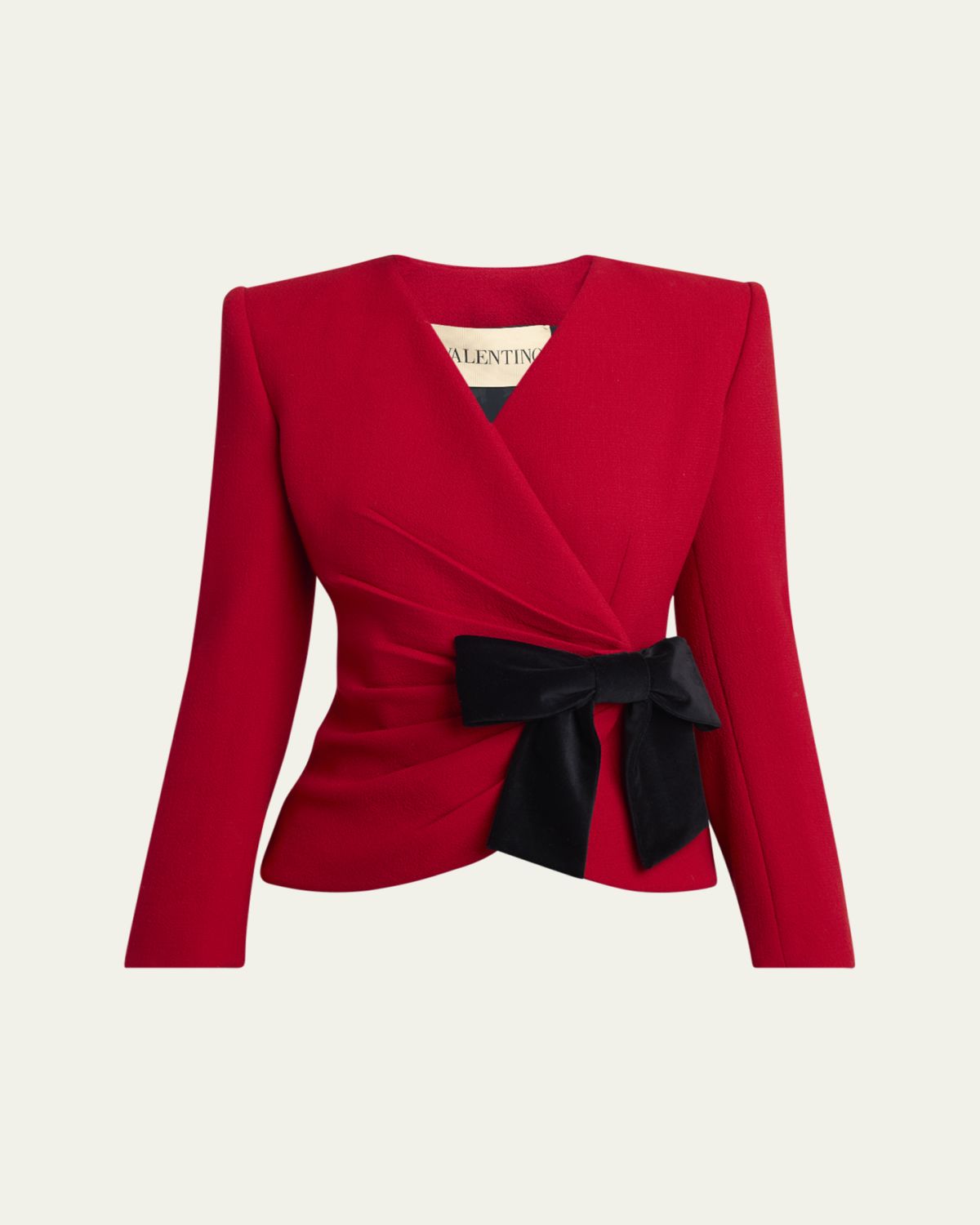 Valentino Garavani Bow Wrap Blazer Jacket