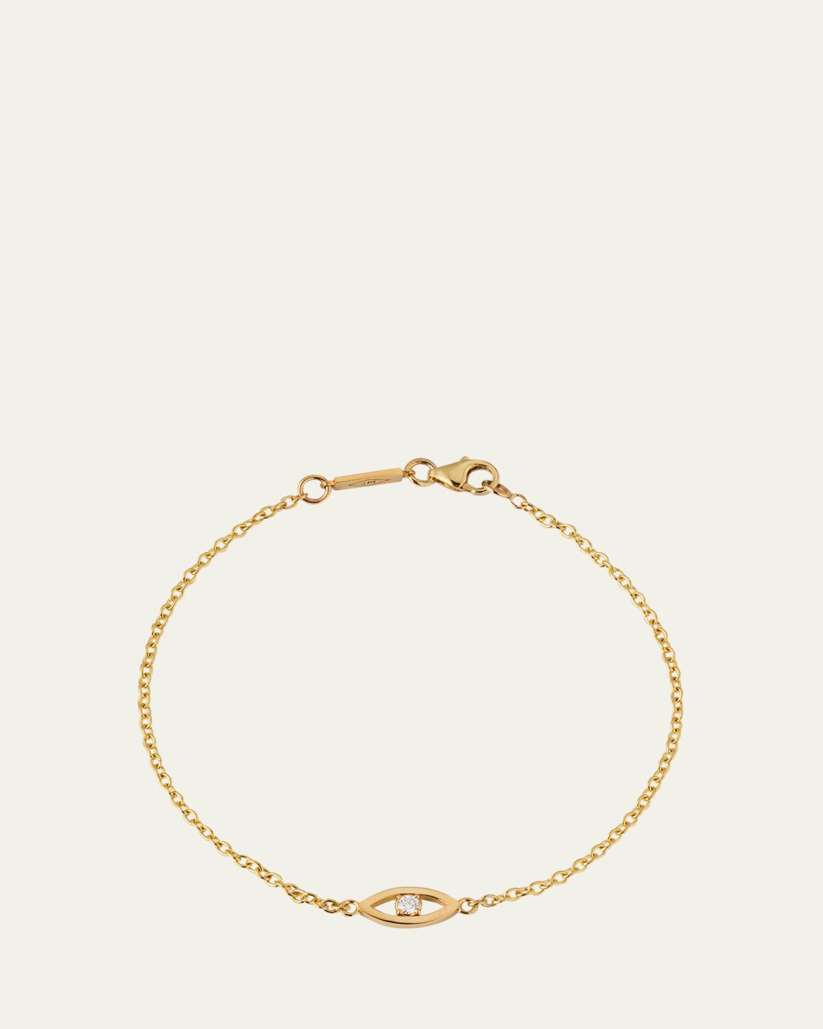 Jennifer Meyer Mini Open Evil Eye Bracelet with Diamond