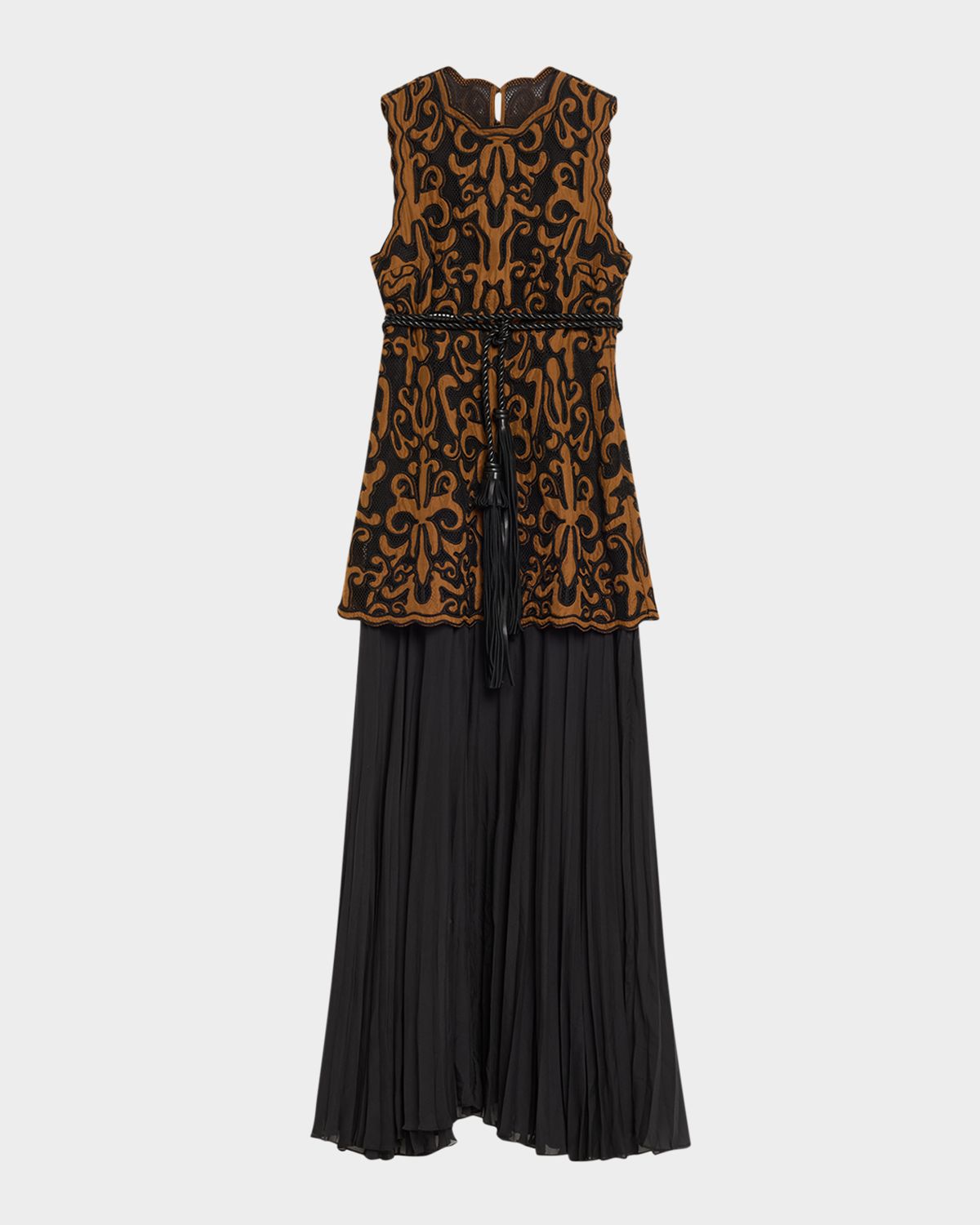 Ulla Johnson Auryn Appliqué Sleeveless Midi Dress