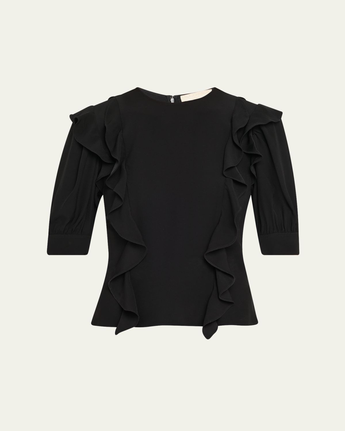 Ulla Johnson Carmen Ruffled Short-Sleeve Blouse