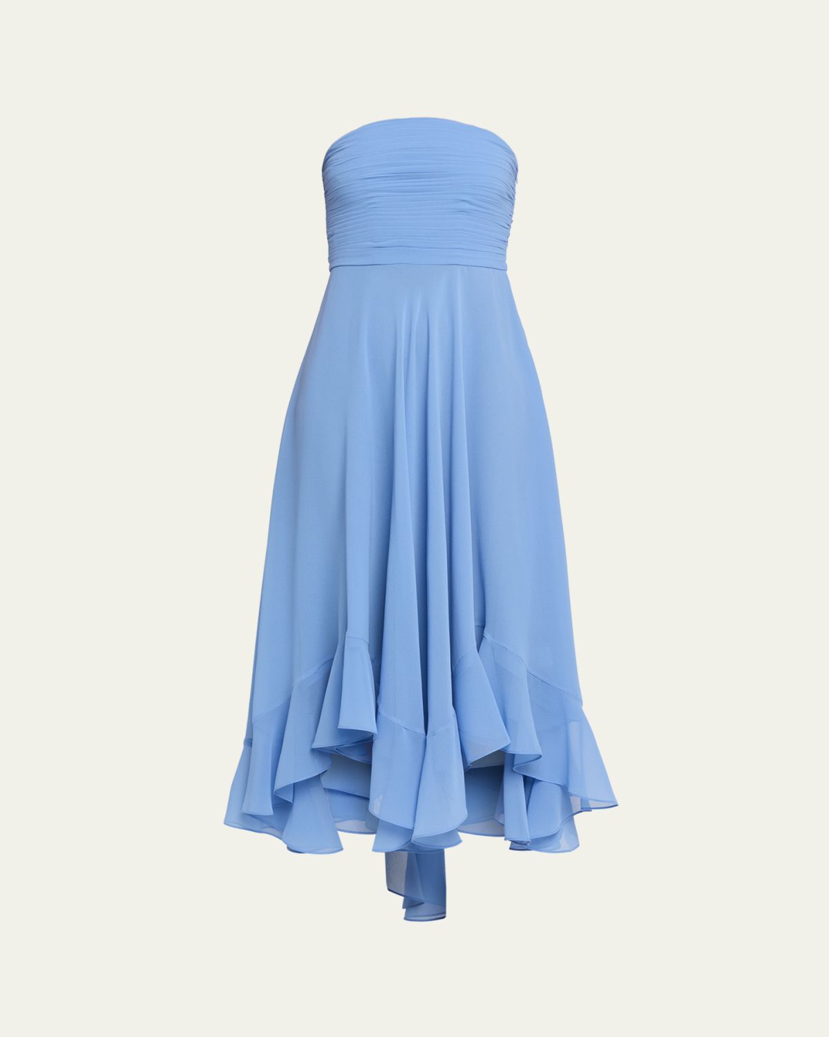 Retrofete Louisa Strapless Chiffon Dress