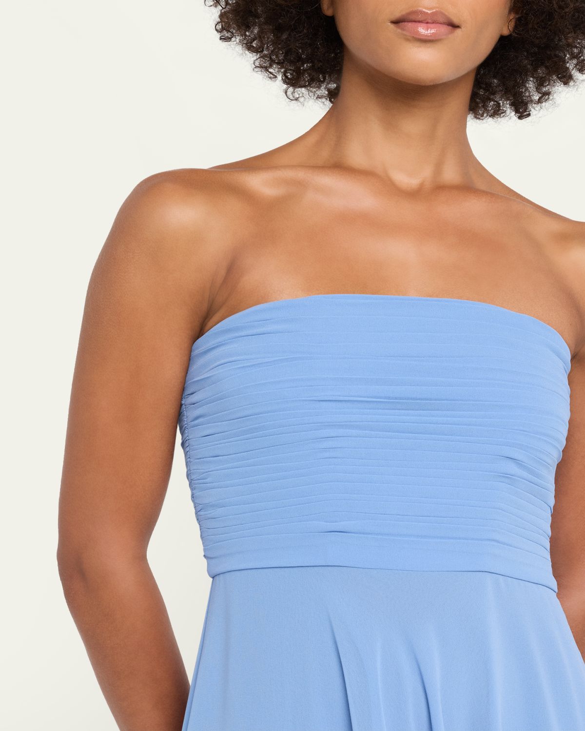 Retrofete Louisa Strapless Chiffon Dress | Thumbnail 5 Retrofete Louisa Strapless Chiffon Dress | Thumbnail 5