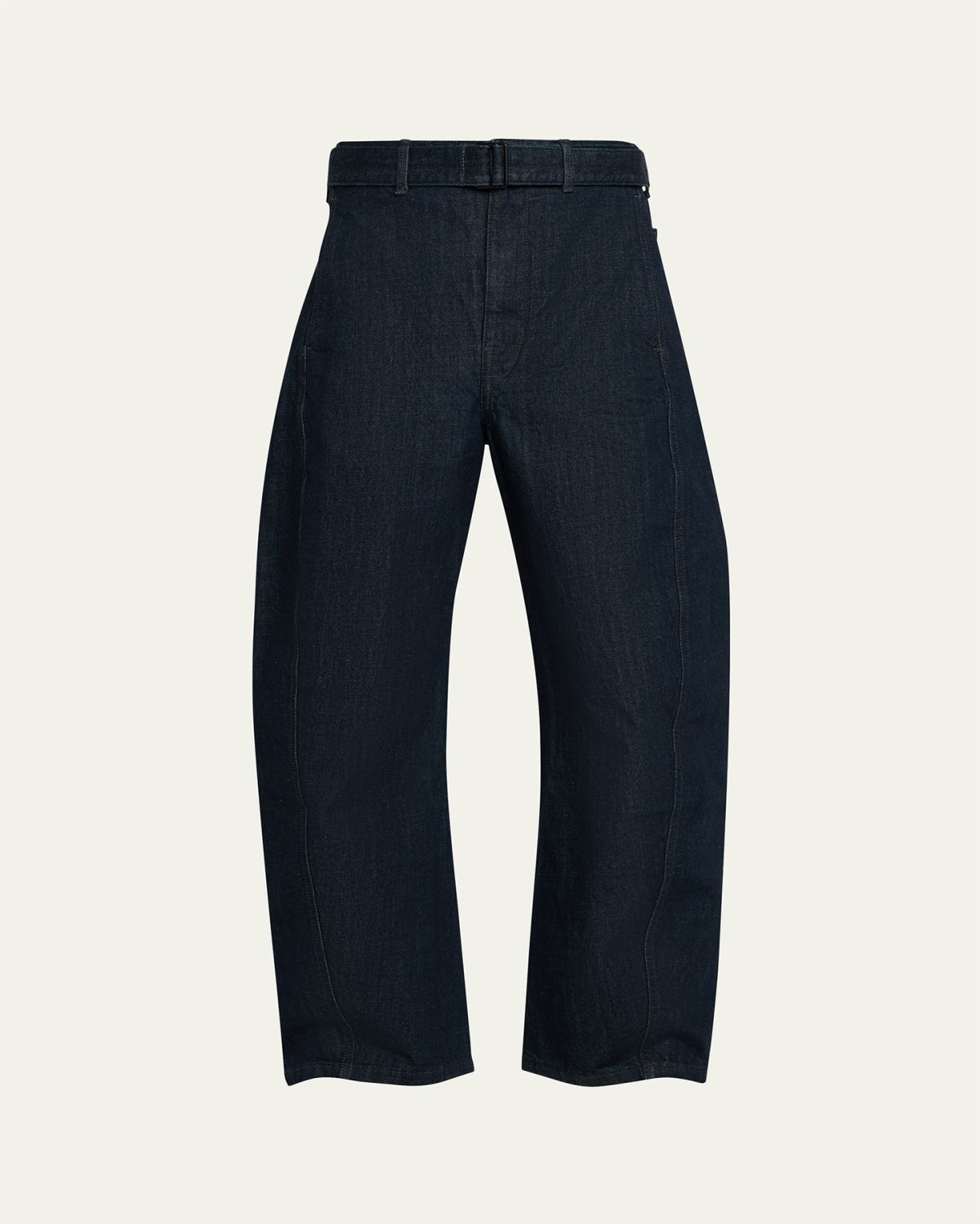 LEMAIRE Men's Denim Twisted Belted Pants