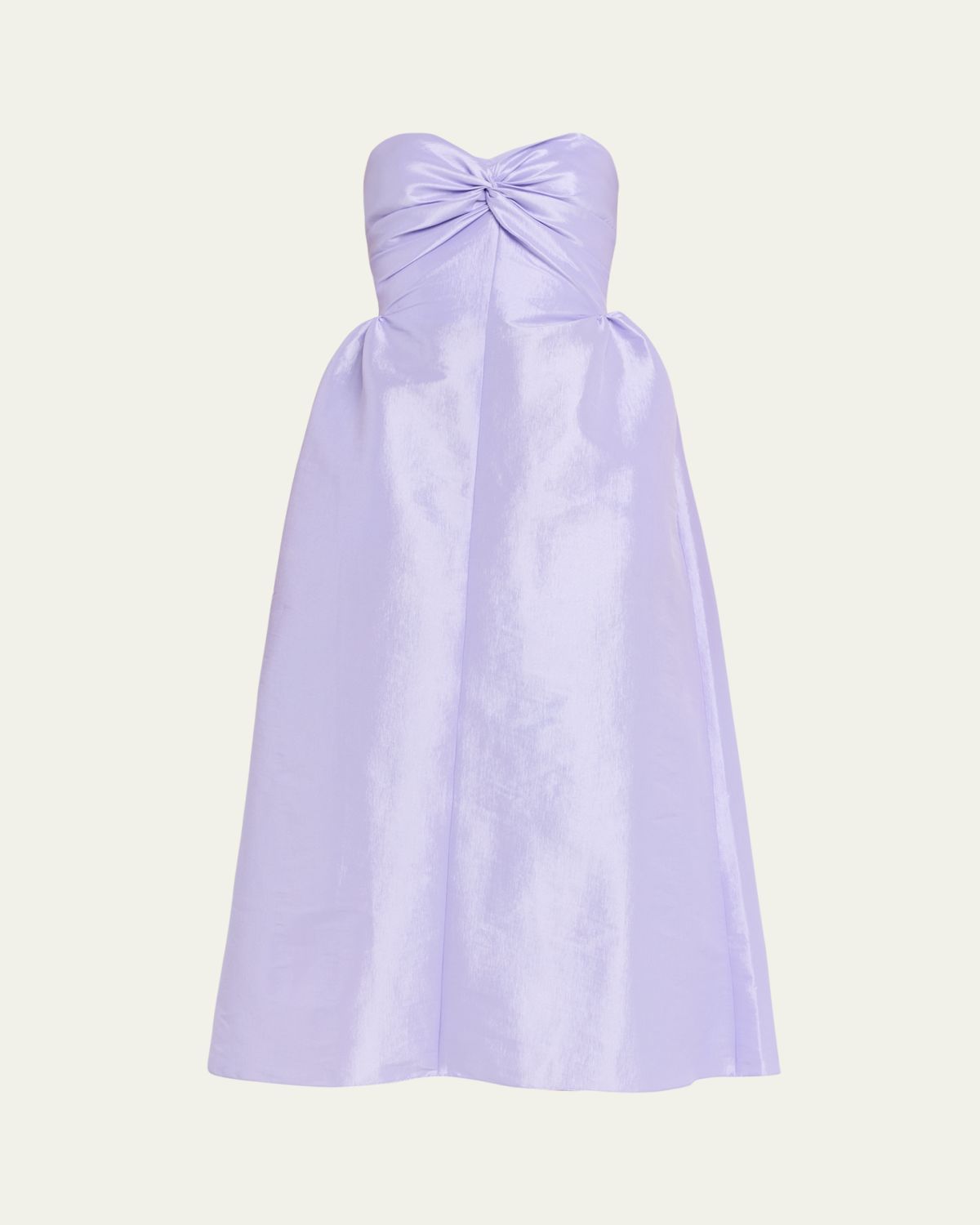 Kika Vargas Rose Strapless Taffeta Dress