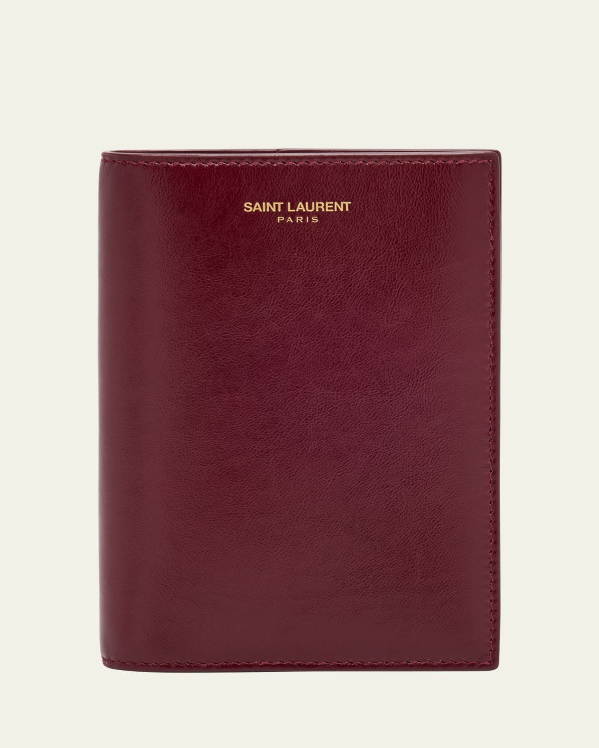 Saint Laurent Leather Passport Holder