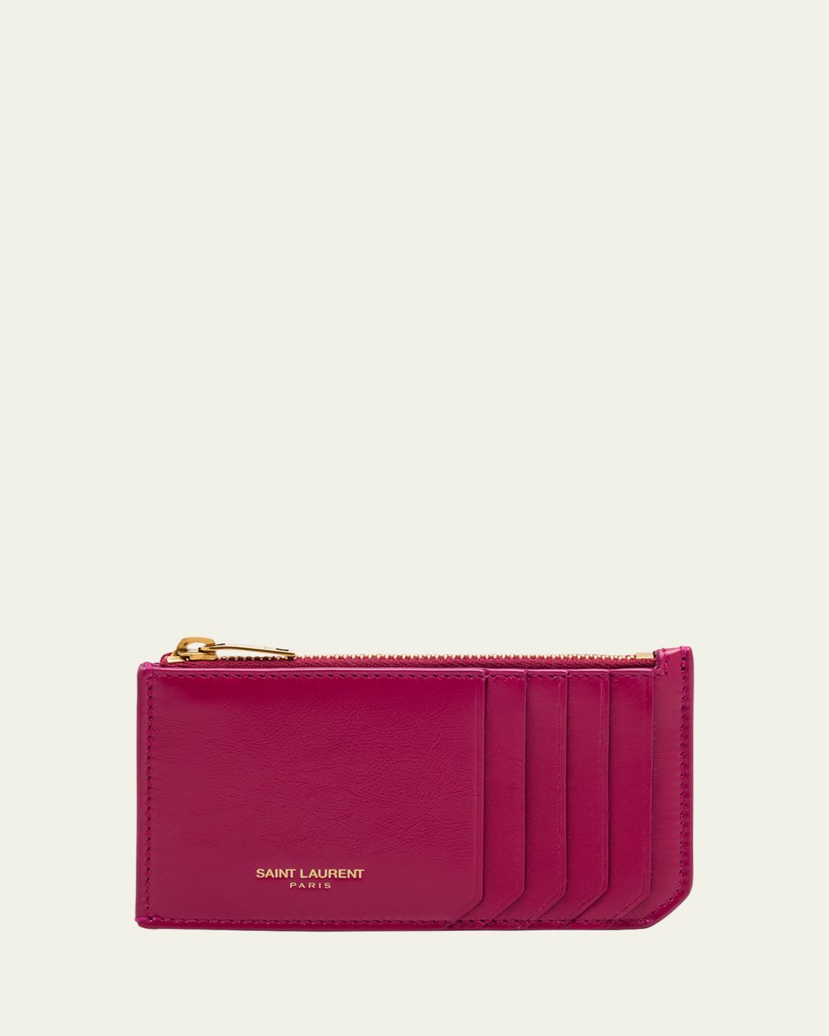 Saint Laurent Fragments Card Case in Leather