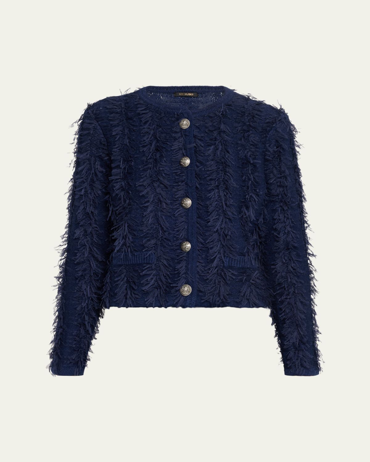 Kobi Halperin Lyra Fringed Button-Down Sweater