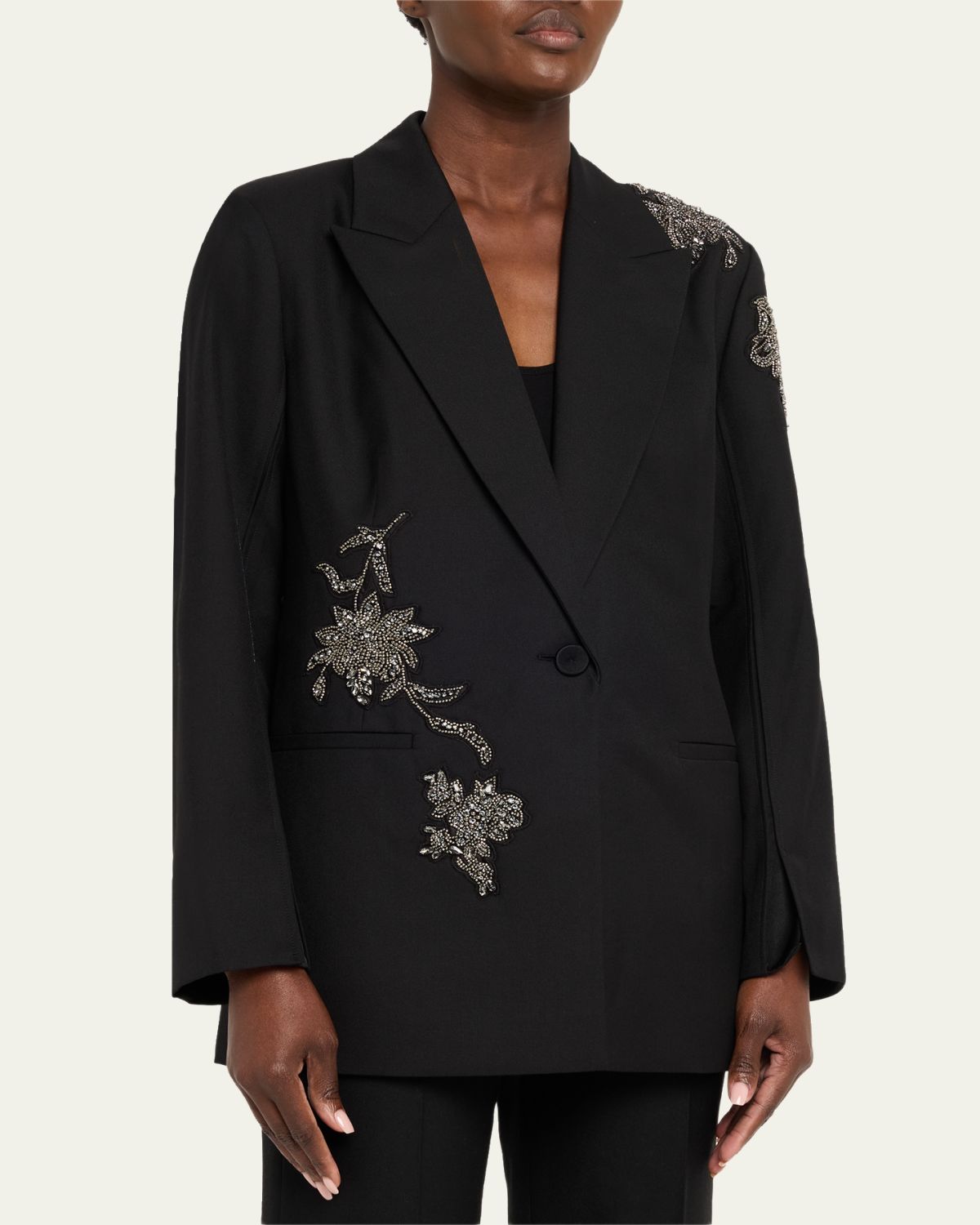 Kobi Halperin Lariz Single-Button Crystal Applique Jacket | Thumbnail 4 Kobi Halperin Lariz Single-Button Crystal Applique Jacket | Thumbnail 4