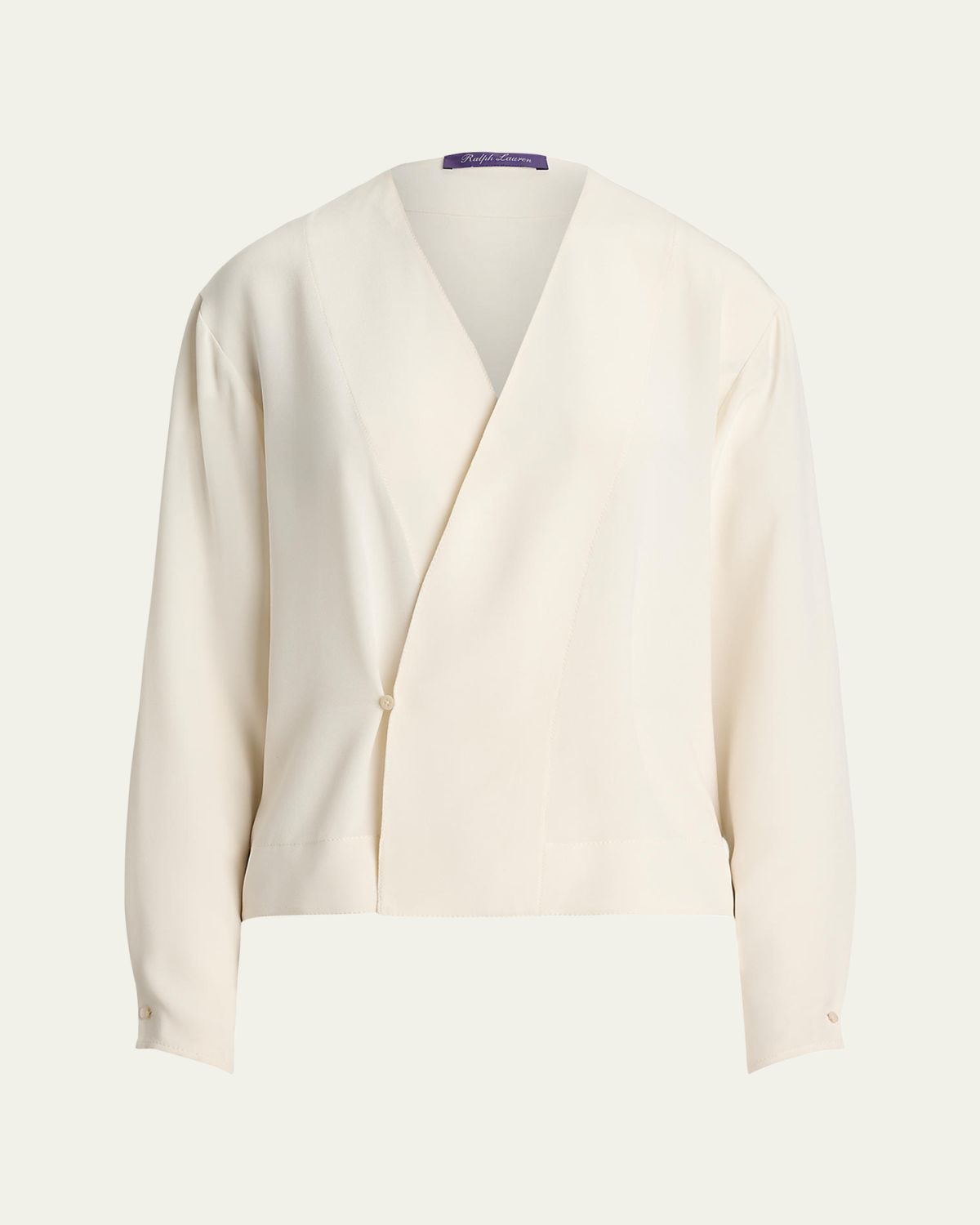 Ralph Lauren Collection Liora Silk Marocaine Wrap Blouse