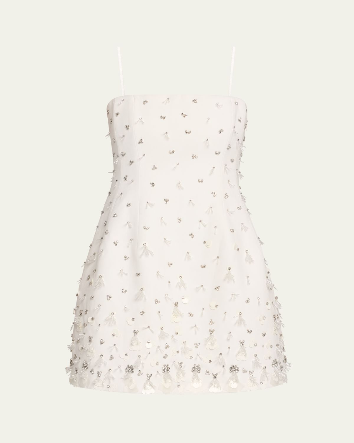 SIMKHAI Yasmin Embellished Strapless Mini Dress