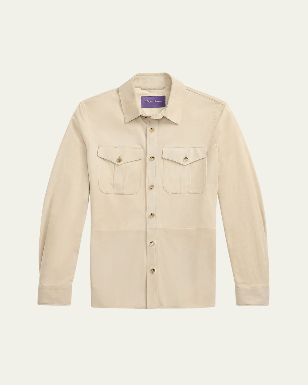 Ralph Lauren Purple Label Men's Suede Overshirt