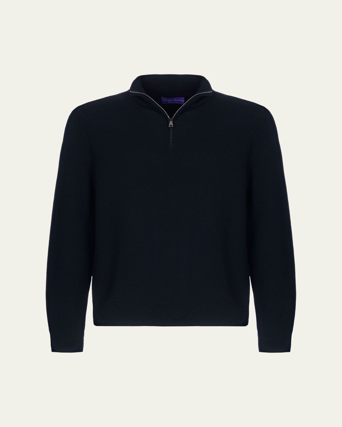 Ralph Lauren Purple Label Men's Wool Knit Half-Zip Sweater