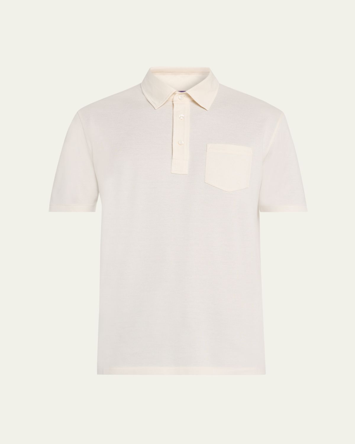 Ralph Lauren Purple Label Cotton-Cashmere Piqué Polo Shirt