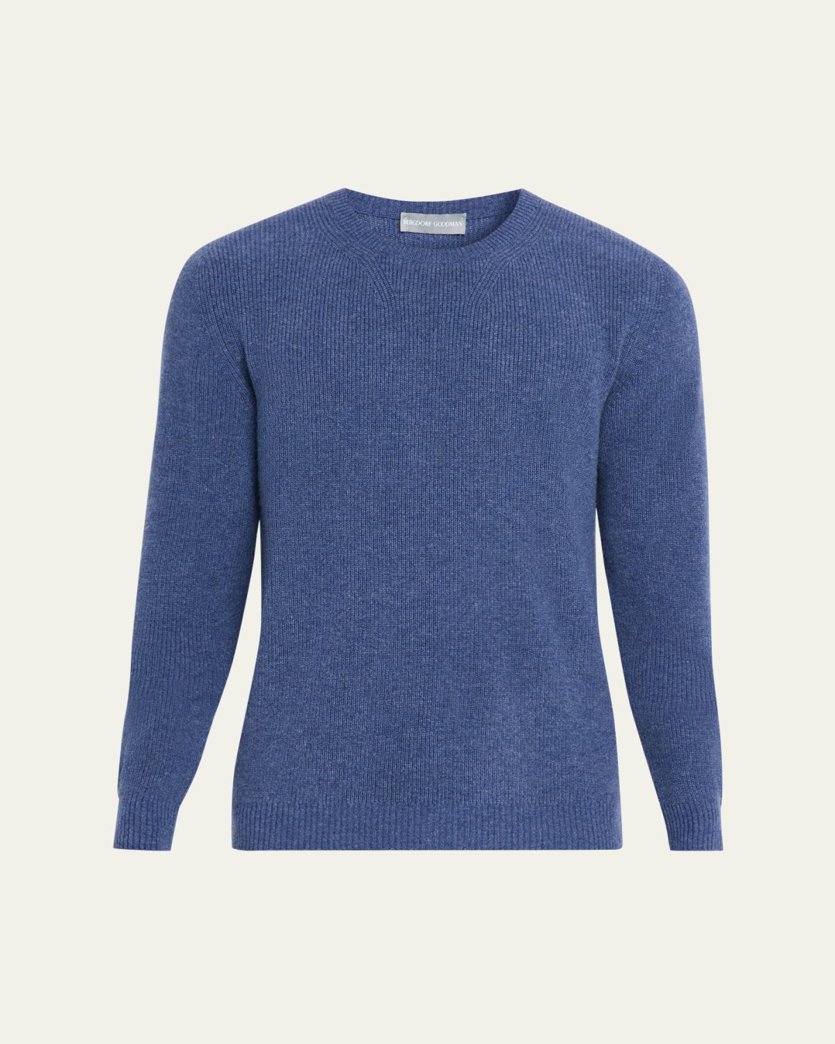 Bergdorf Goodman Men's Cashmere Fisherman Rib Crewneck Sweater | Thumbnail 6 Bergdorf Goodman Men's Cashmere Fisherman Rib Crewneck Sweater | Thumbnail 6