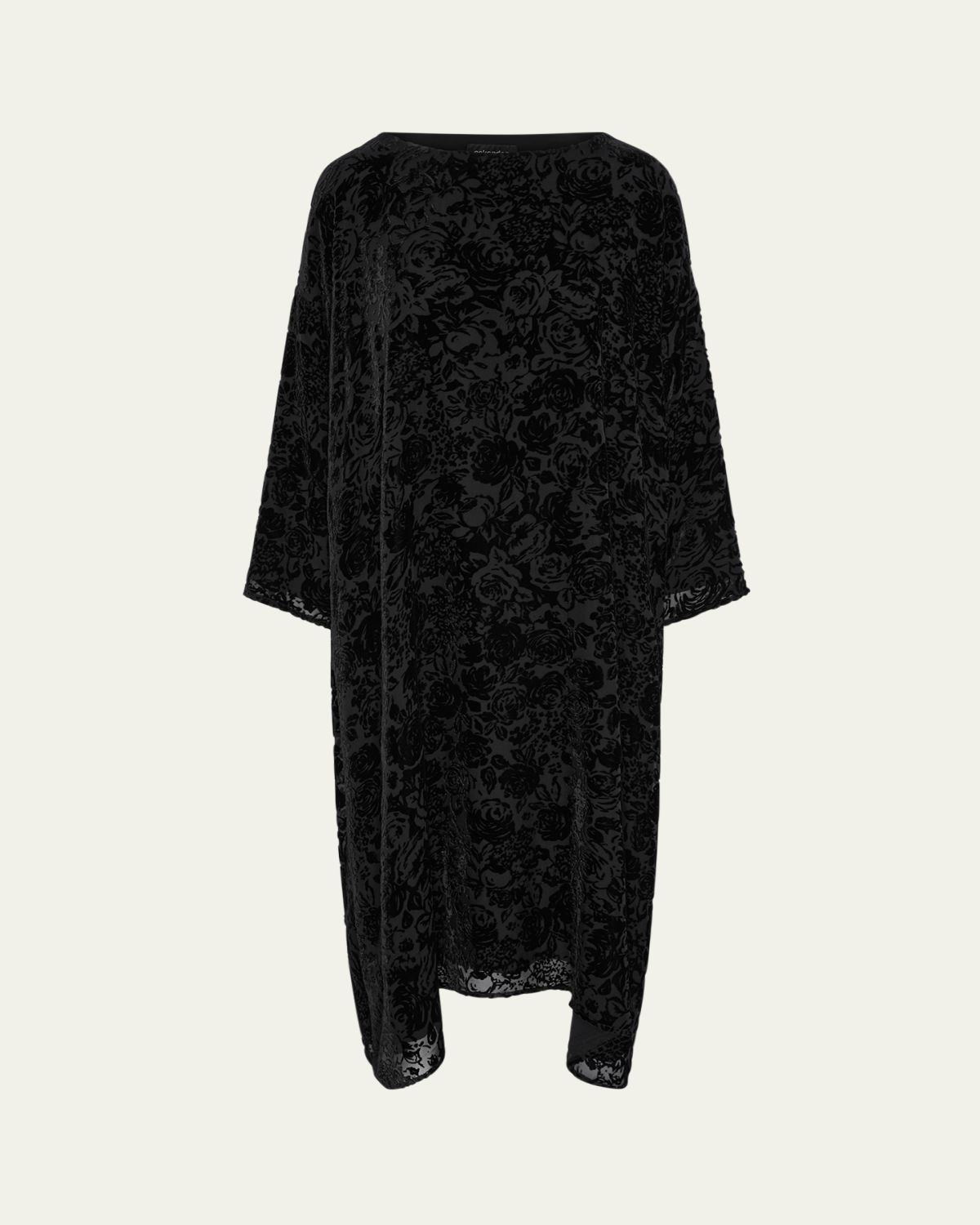 Eskandar Wide A-Line Boat Neck Dress