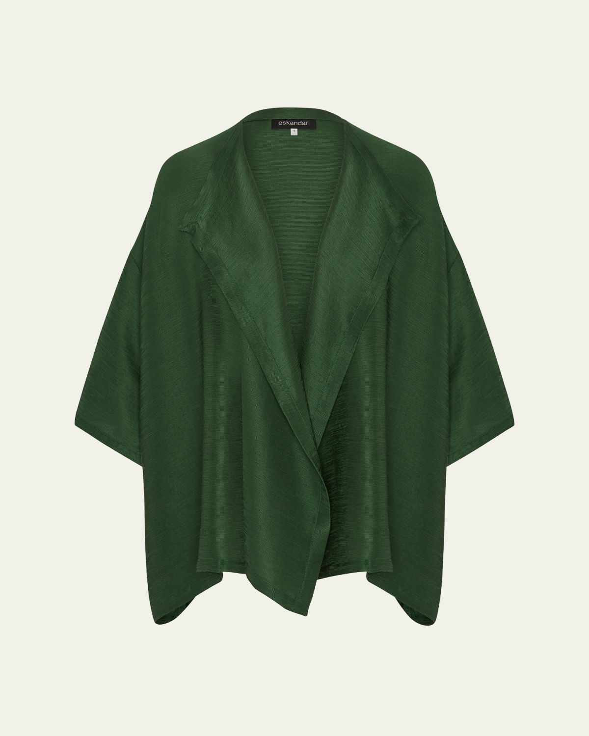 Eskandar Wide A-Line Jacket Coat (Mid Plus Length)