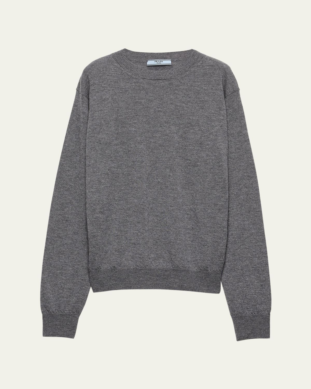 Prada Superfine Cashmere Knit Crewneck Sweater | Thumbnail 4
